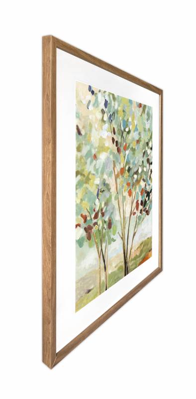 Summer Tree Artwork Framed W Glass Front 60x80cm 3