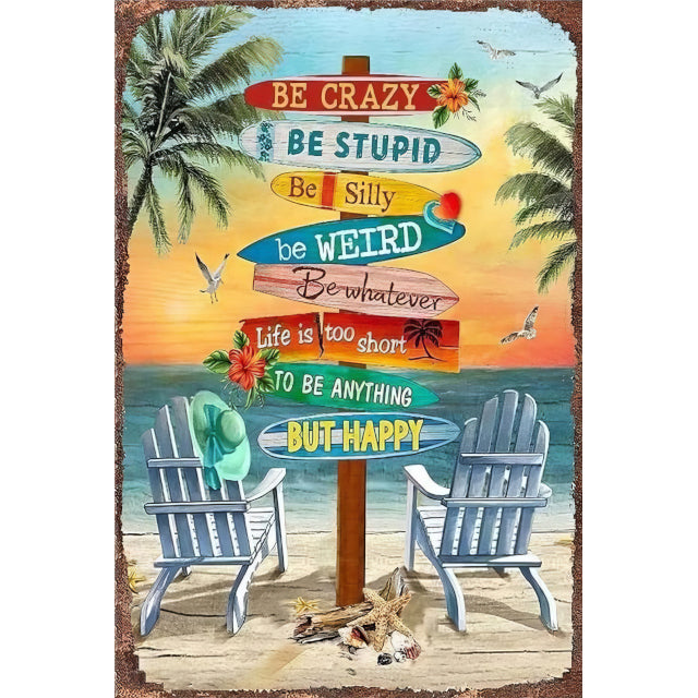 Be Crazy Wall Art 20x30cm