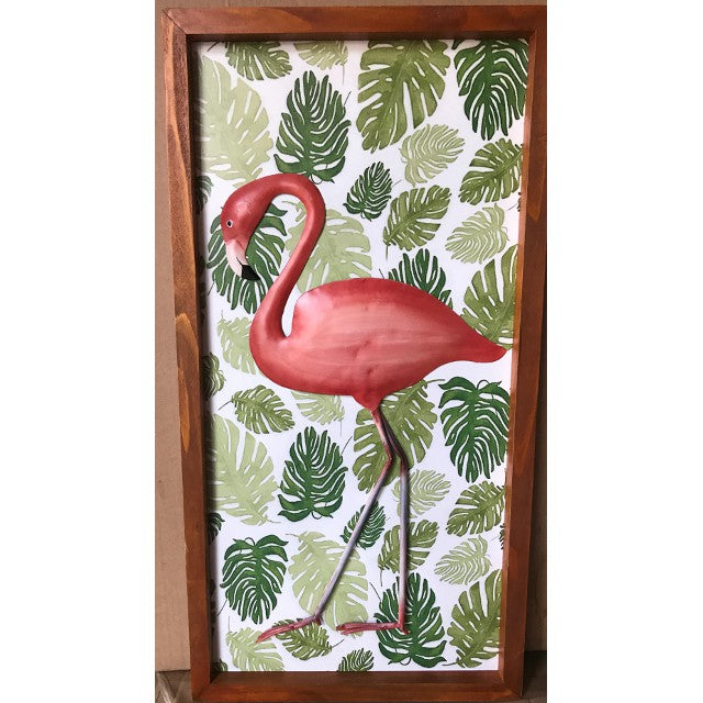 Flamingto Wood Framed Wall Art 64cm