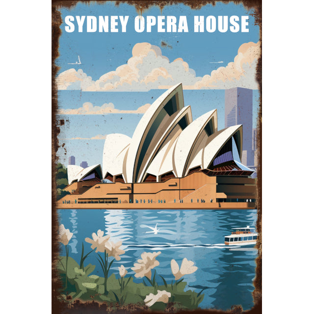 Sydney Opera House Wall Art 20x30cm