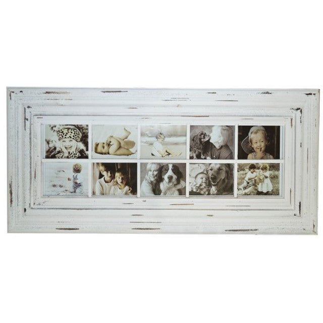 Rustic 10 Opening Photo Frame 115cm