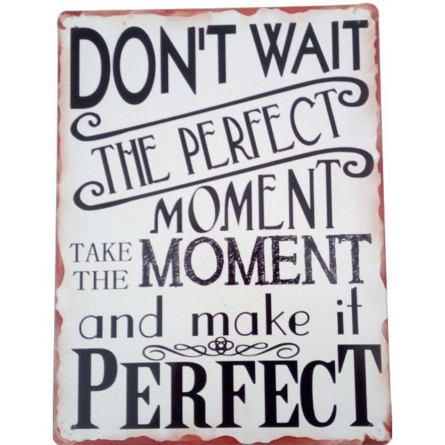 Perfect Moment Metal Wall Art 40cm