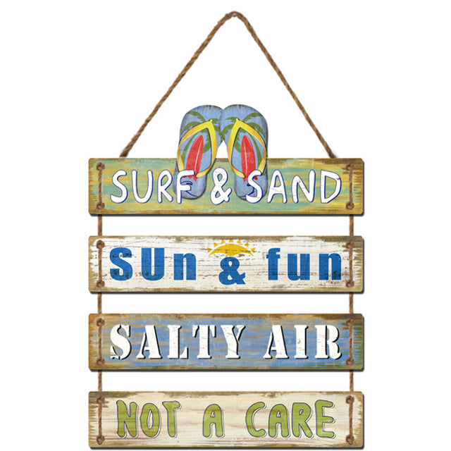Surf Sun Sand Hanging Wall Art 45cm