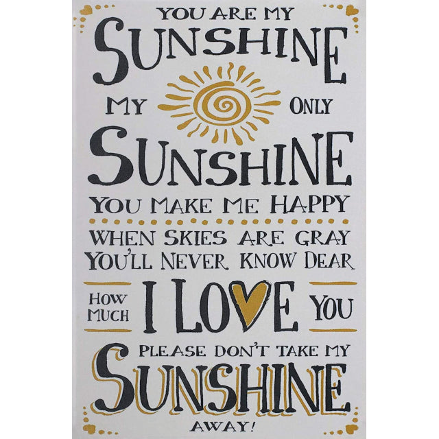 Sunshine Wall Art 20x30cm