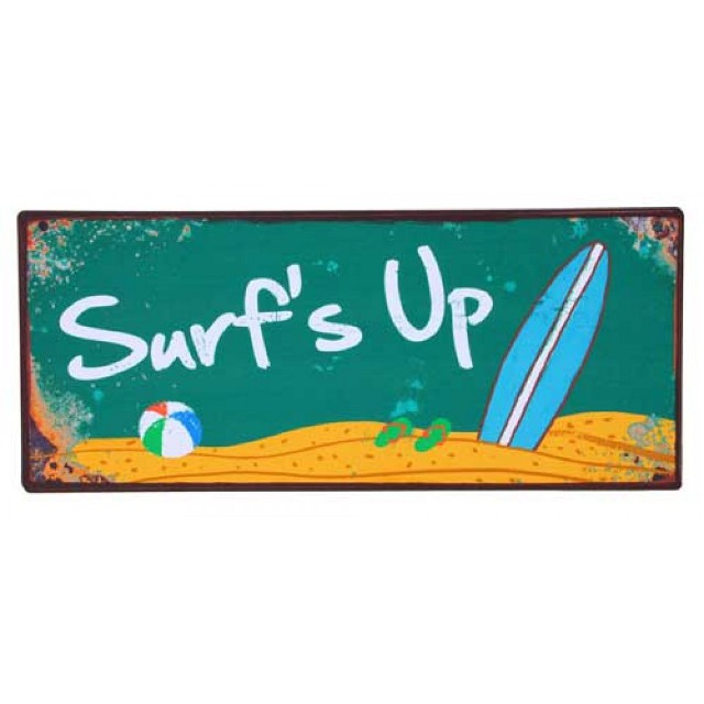 Surfs Up Metal Wall Art 42cm