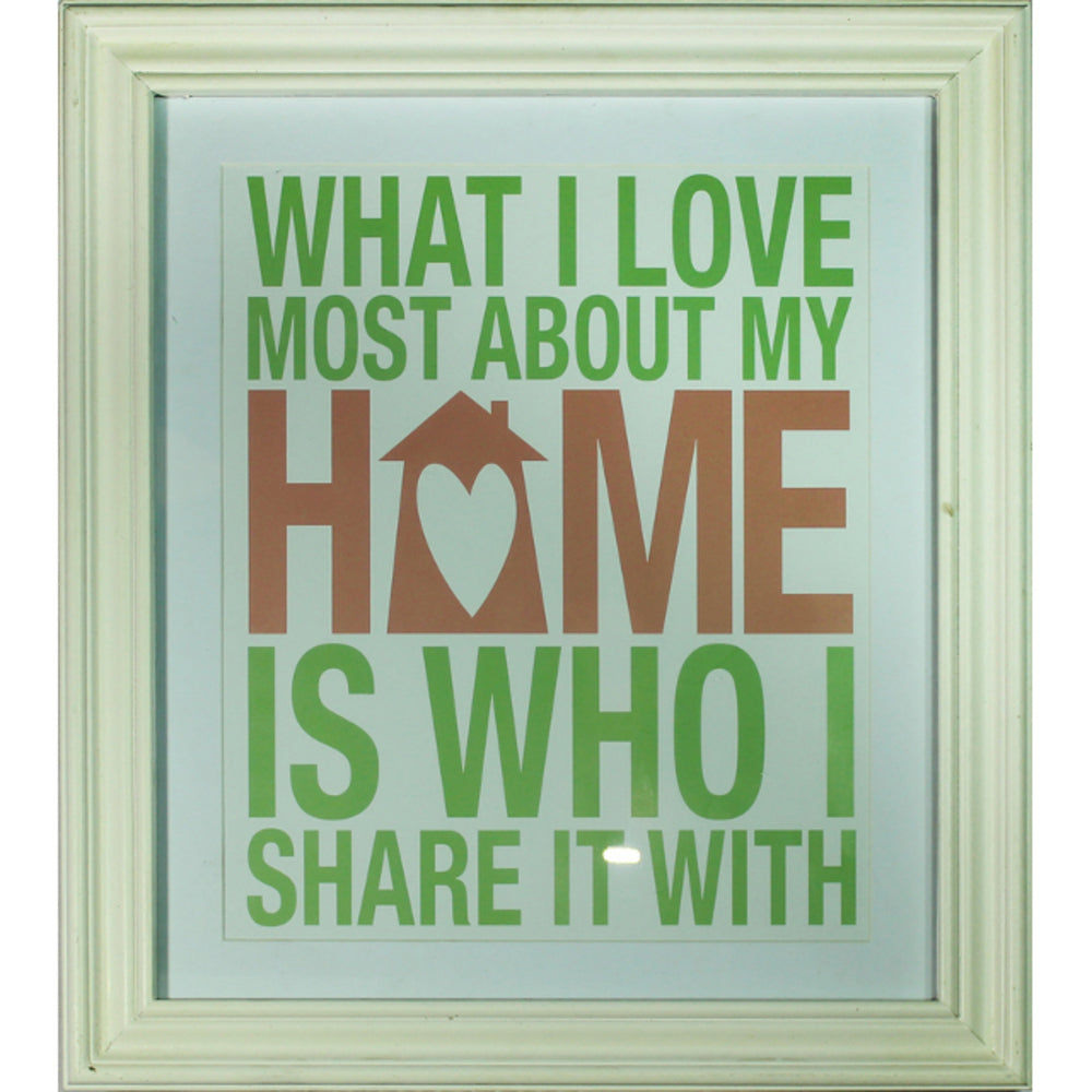 Framed Home Wall Art 47cm