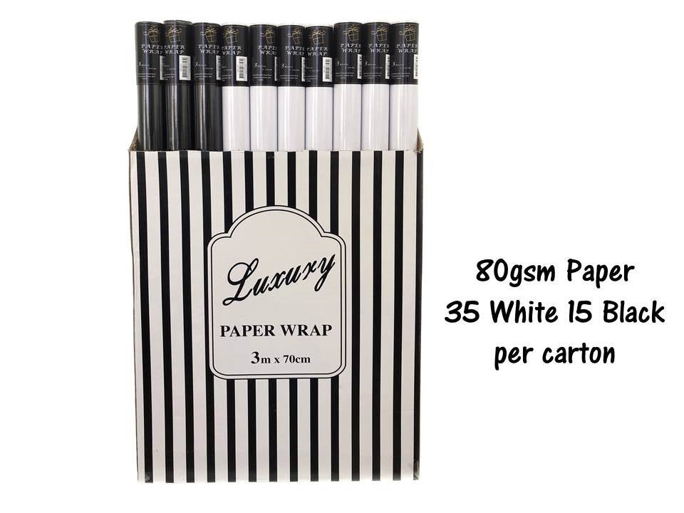 bulk 50 Rolls Gift Wrap 3.8cm Core 70cm