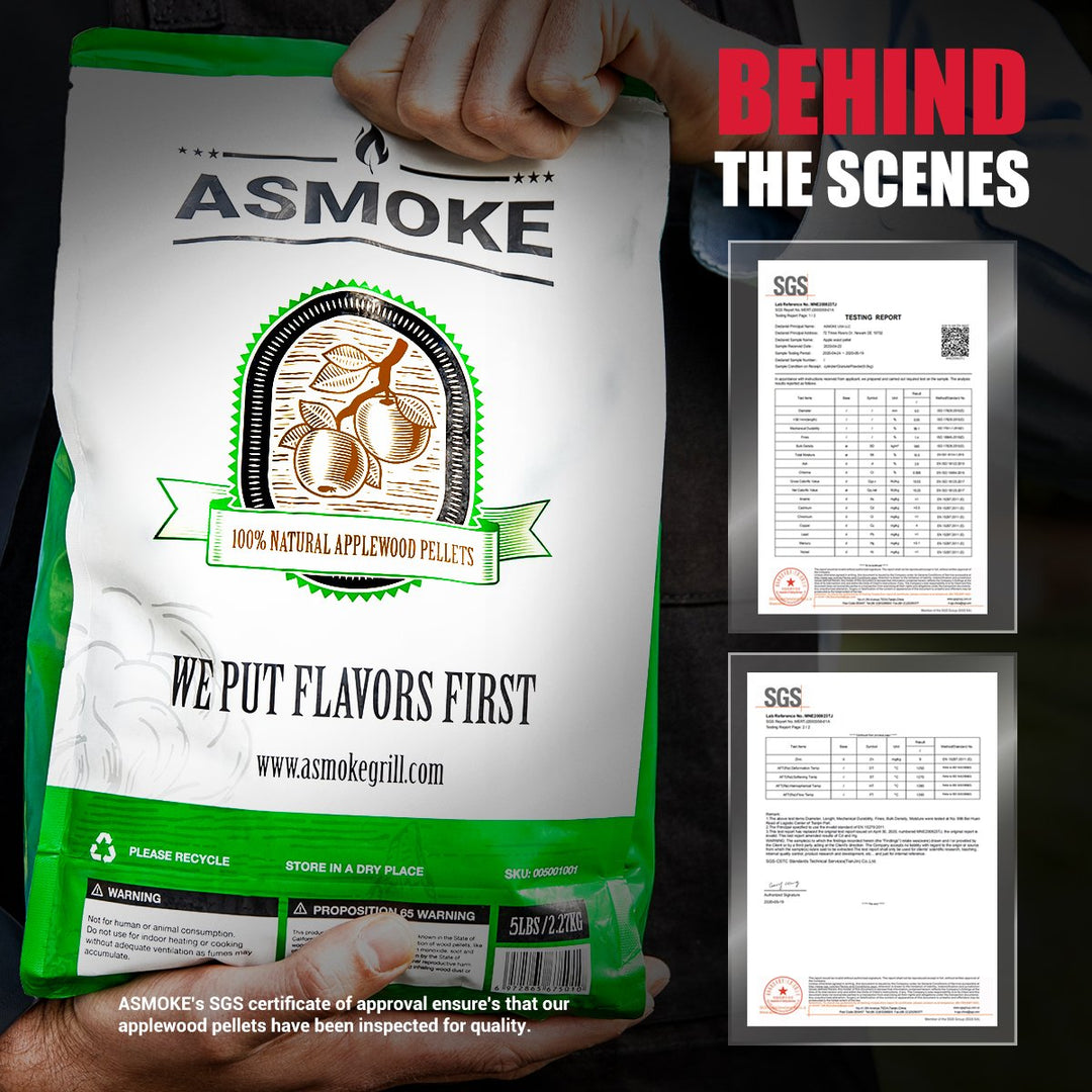 Asmoke 9.5kg X 2  (19 KG) of 100% Pure Applewood Pellets 6