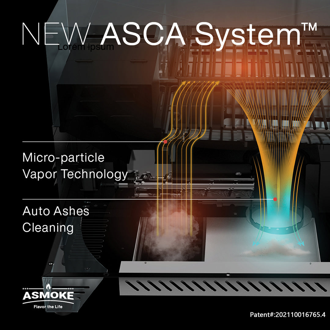 Asmoke AS350 Portable Wood Pellet Grill - Cyder Black 3