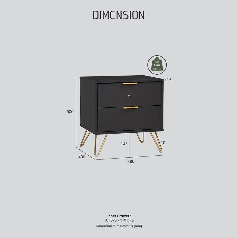 Volos Bedside Tabl 10