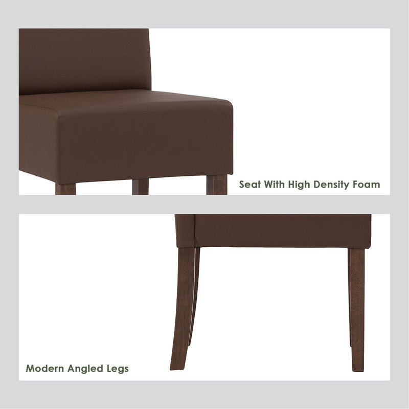 Mesi Dining Chair x2 - Natural Colour Legs Blue Colour Challis Fabric Upholstery 8