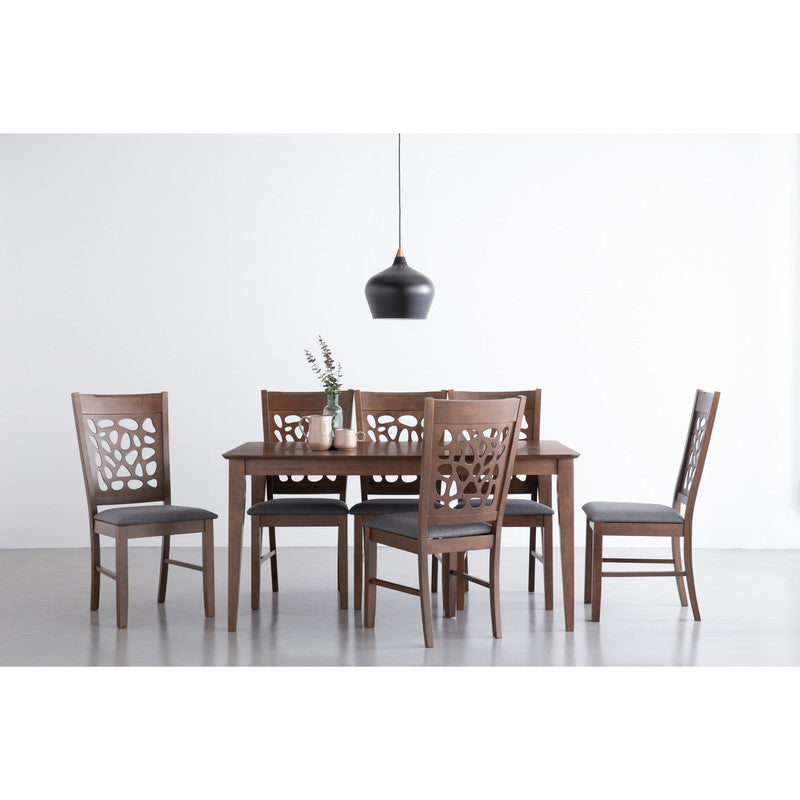Asbel Timber Dining Chair x2  - Cocoa 5