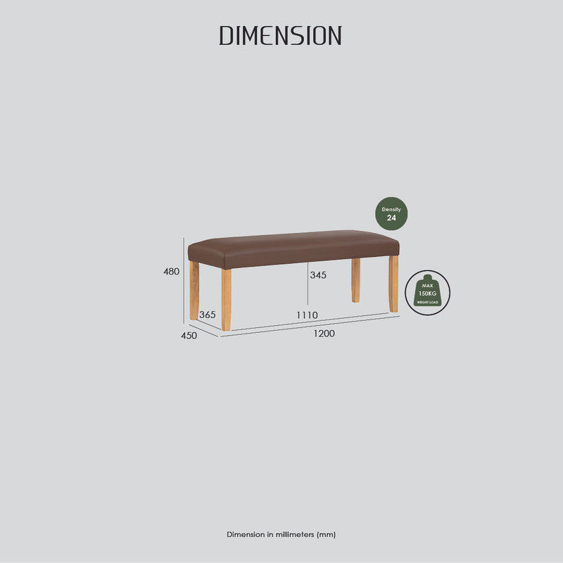 Mesi bench Ottoman - Cocoa 8