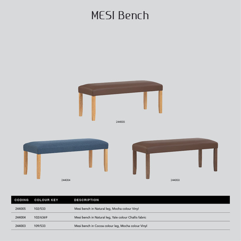 Mesi bench Ottoman - Natural 3
