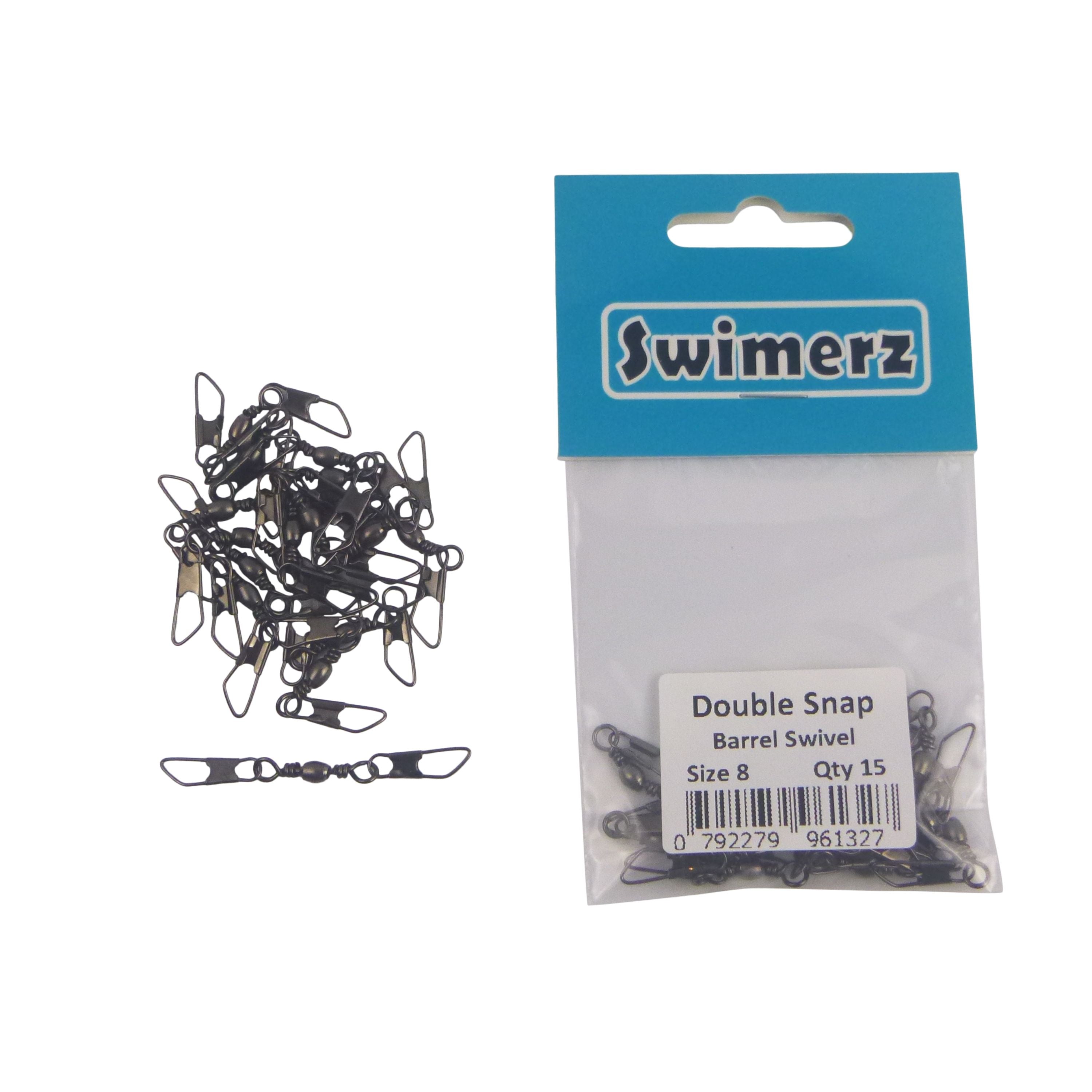 Swimerz Double Snap Barrel Swivels, Size 8, 15 pack 4