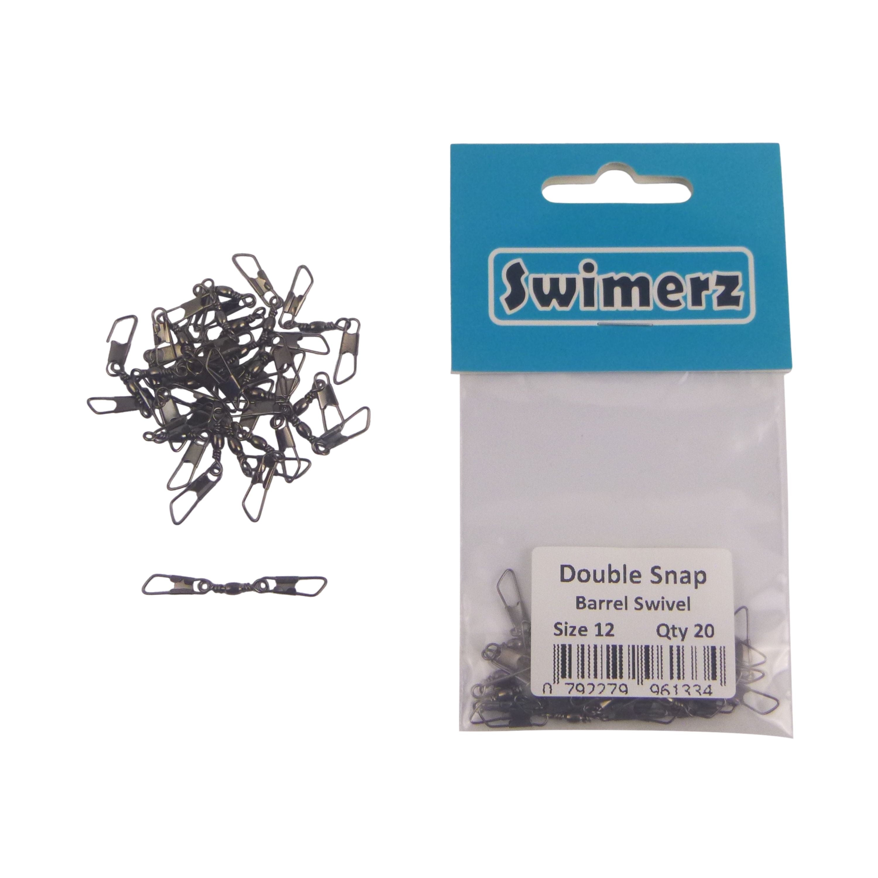 Swimerz Double Snap Barrel Swivels, Size 12, 20 pack 4