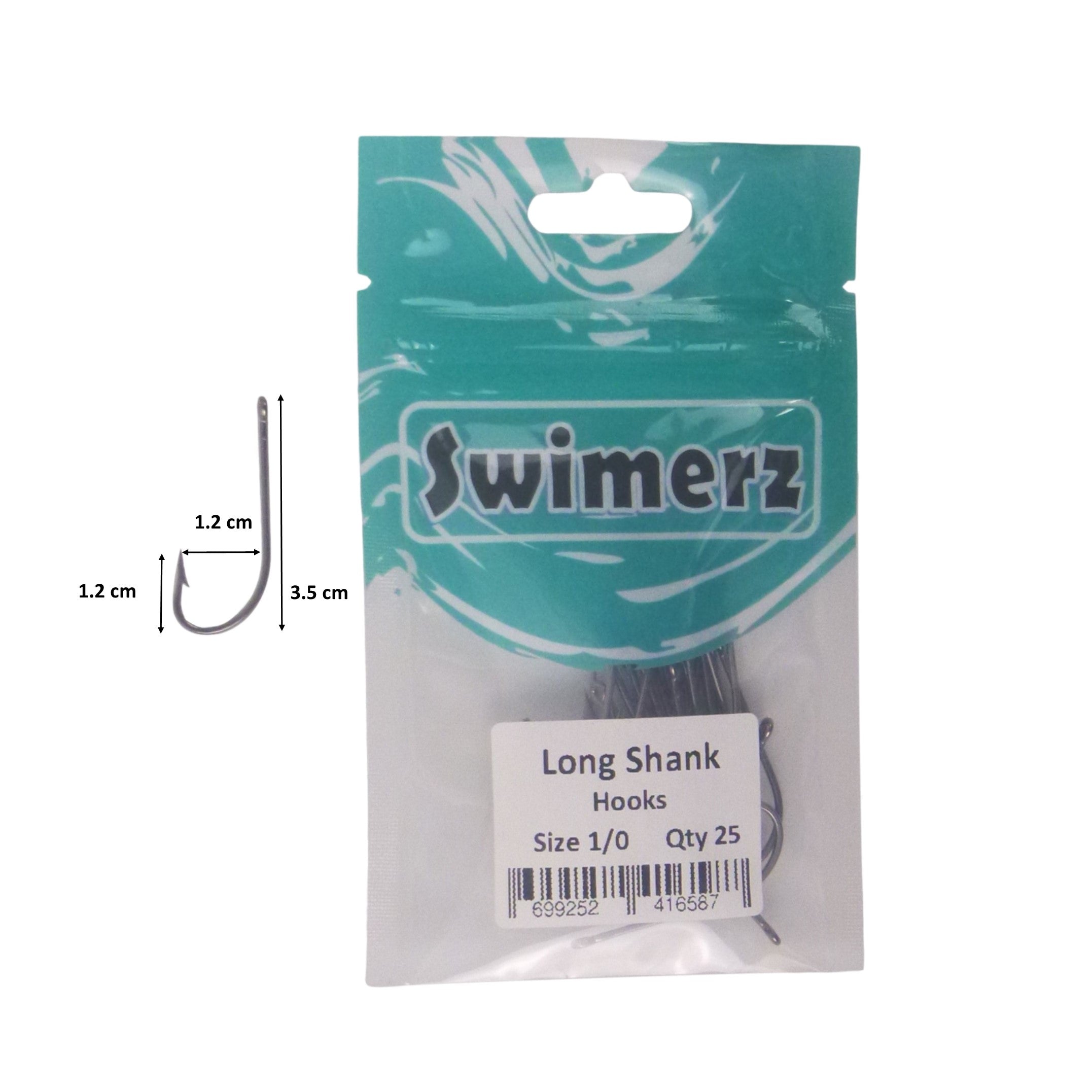 Swimerz 1/0 Long Shank Worm Hook 25 pack 3