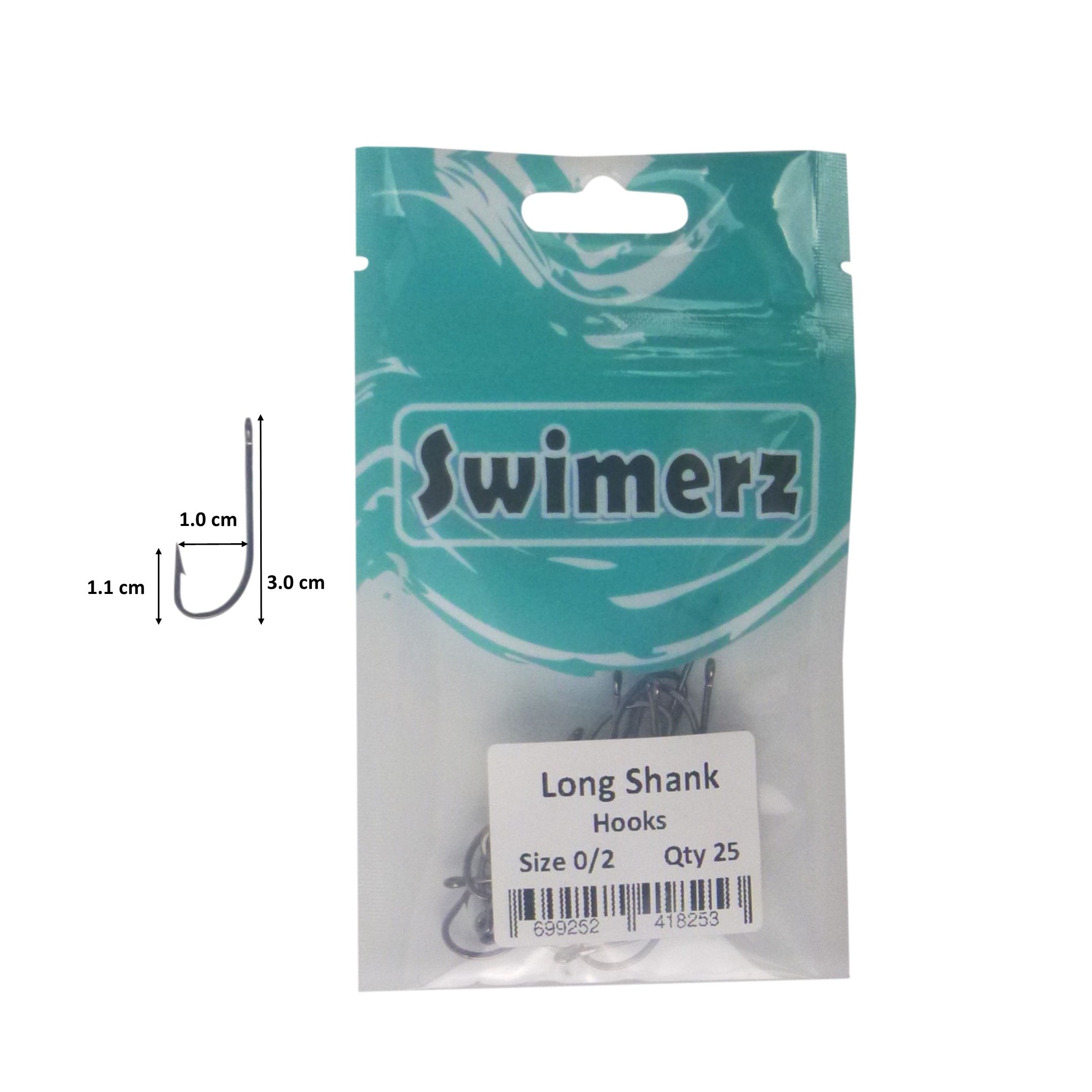 Swimerz 0/2 Long Shank Worm Hook 25 Pack 3