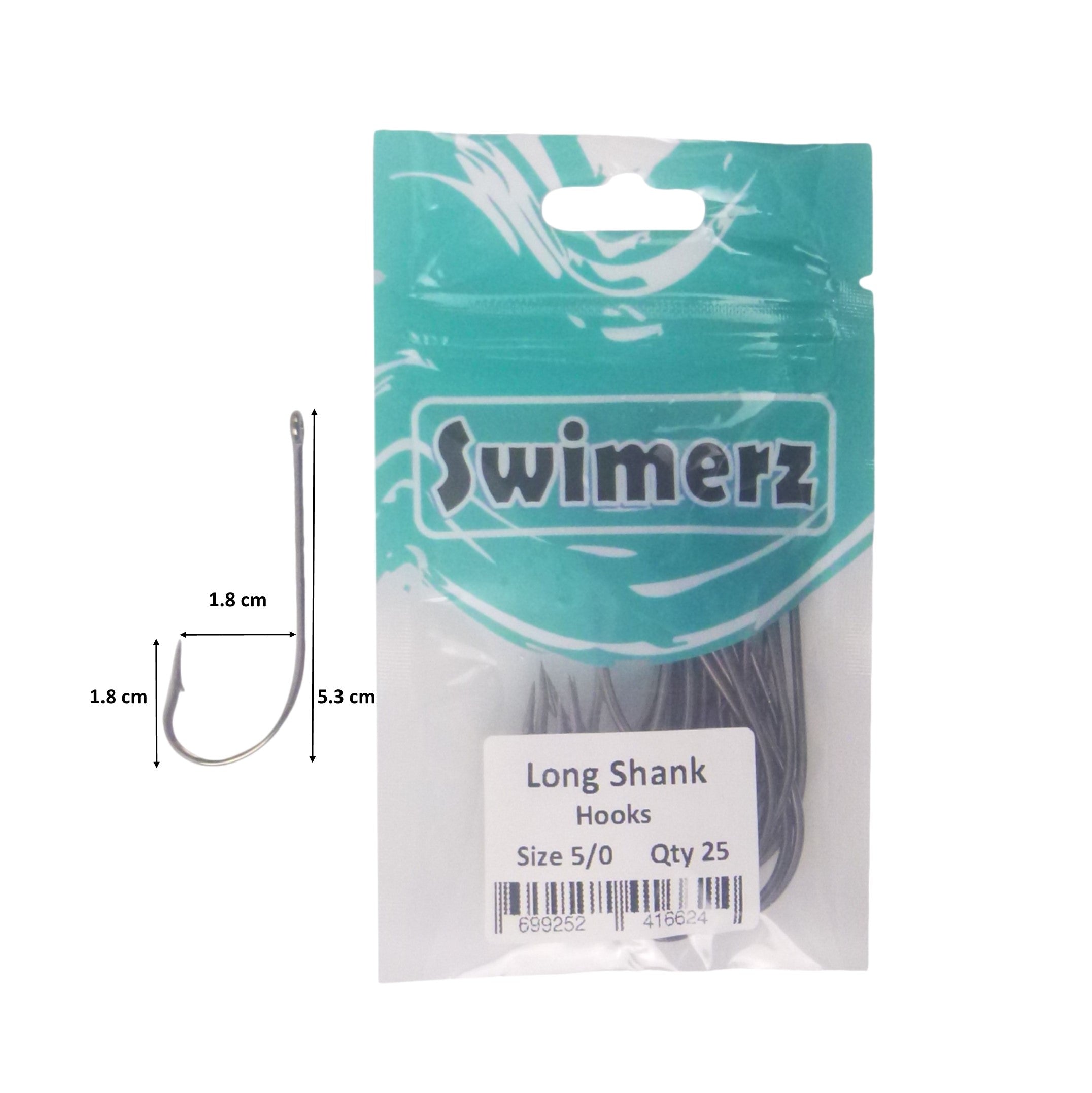 Swimerz 5/0 Long Shank Worm Hook 25 Pack 3