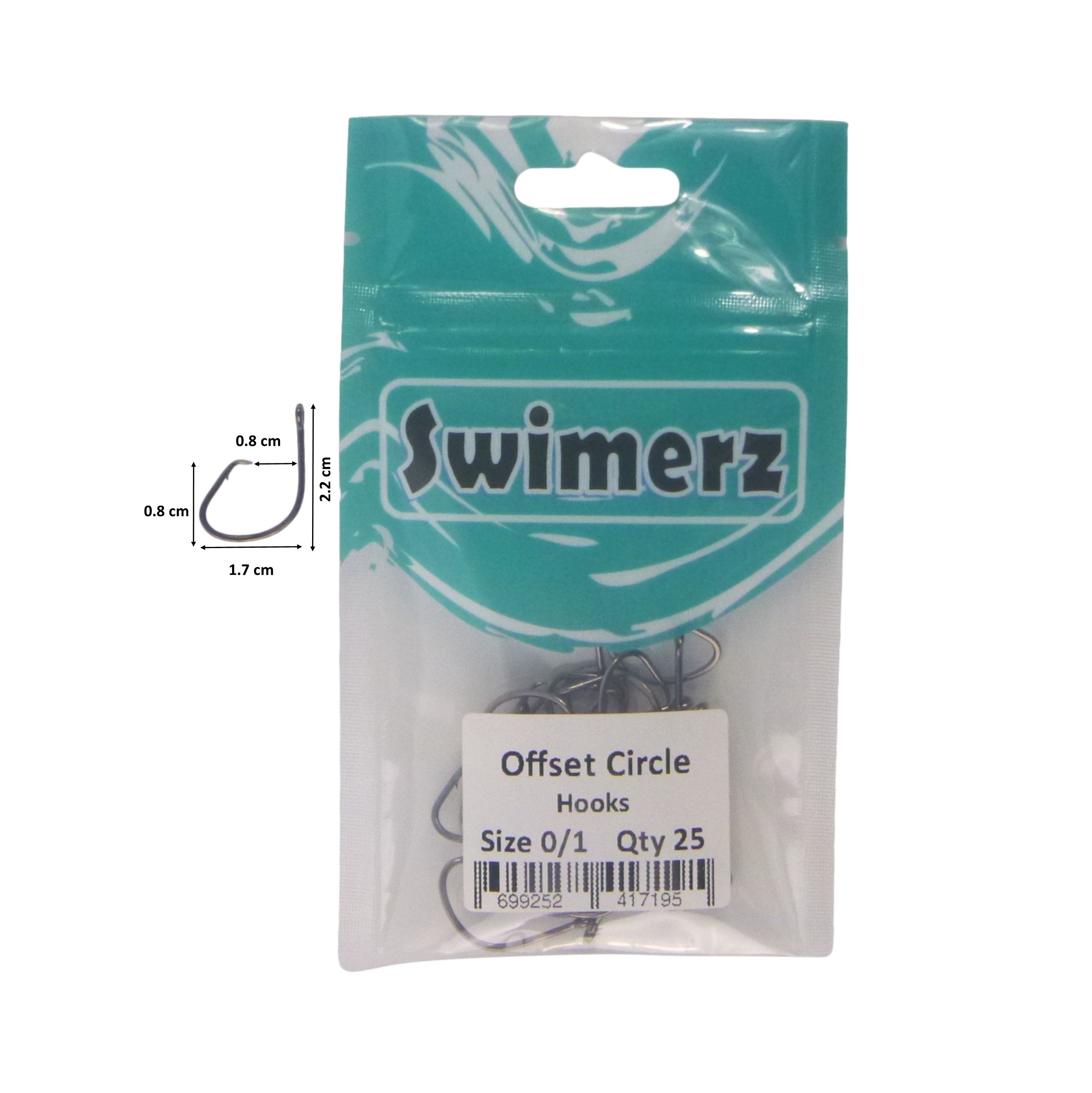 Swimerz 0/1 Offset Circle Hook 25 Pack 3
