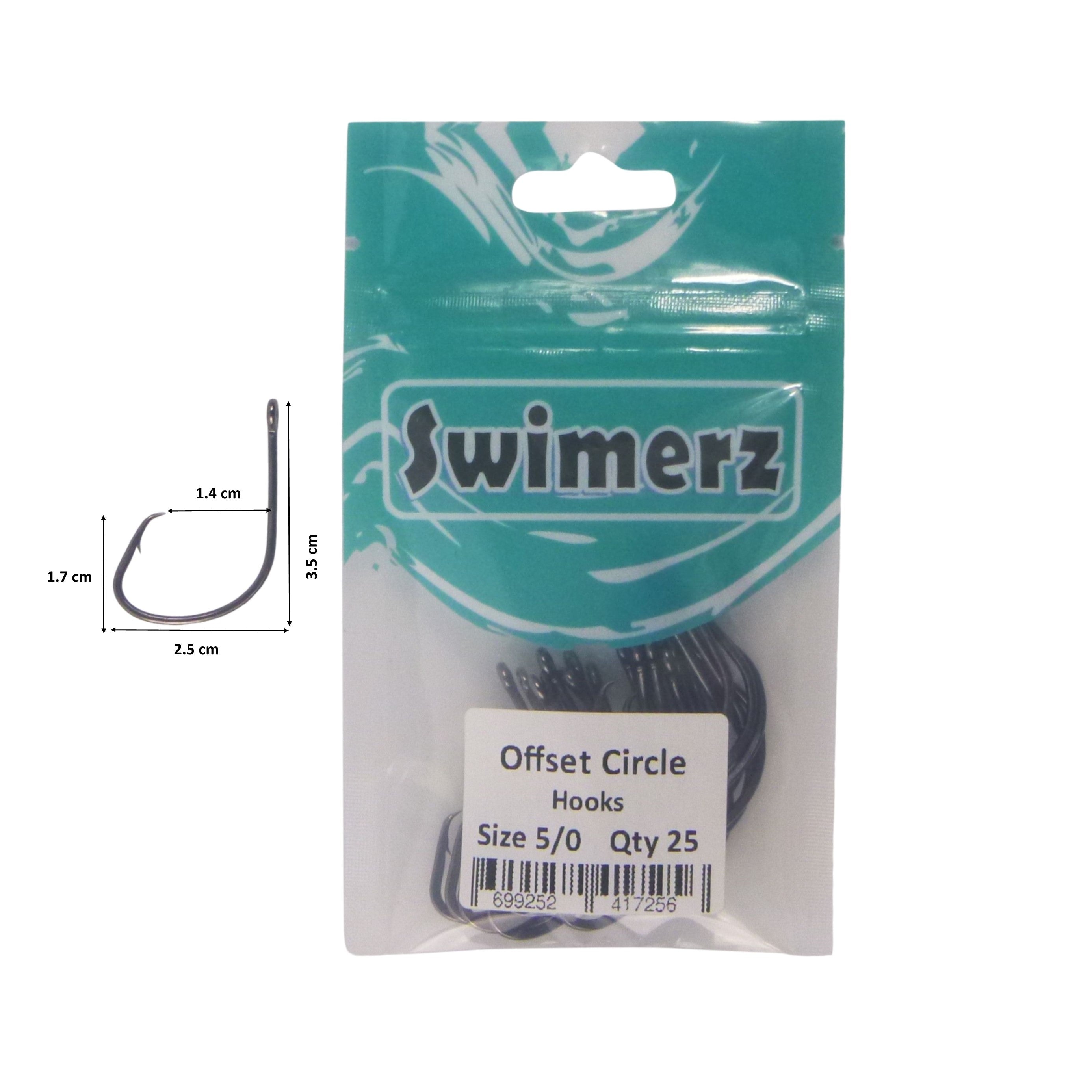 Swimerz 5/0 Offset Circle Hook 25 pack 3