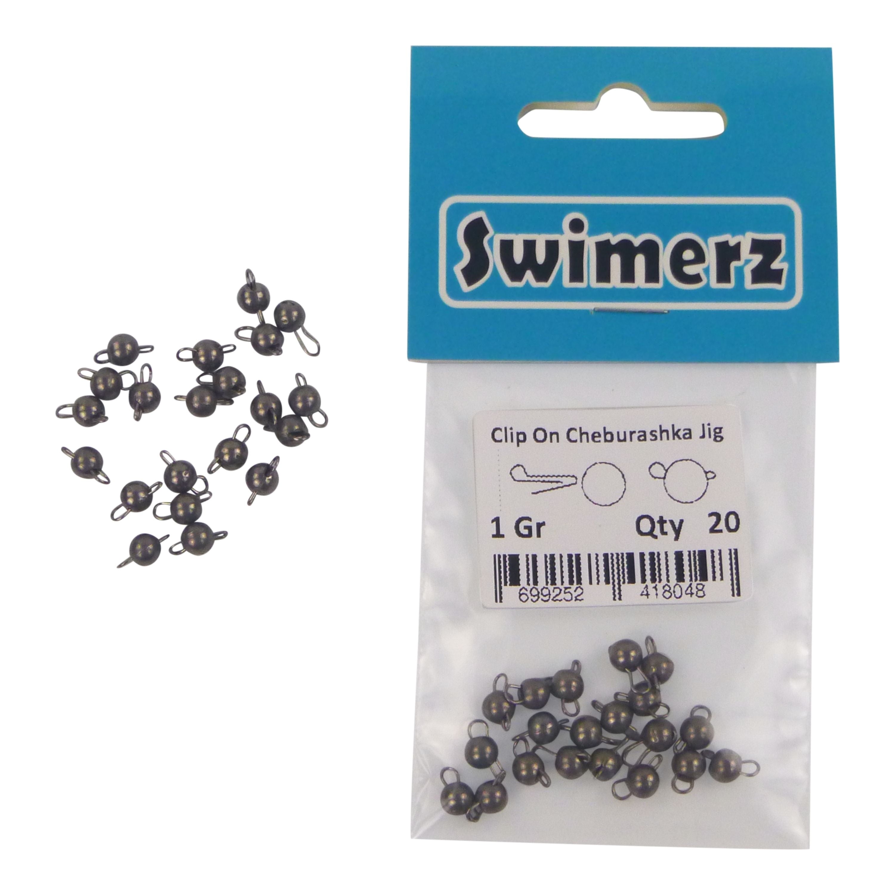 Swimerz 1 Gram Cheburashka Clip-On Jig Head 20 Pack 3