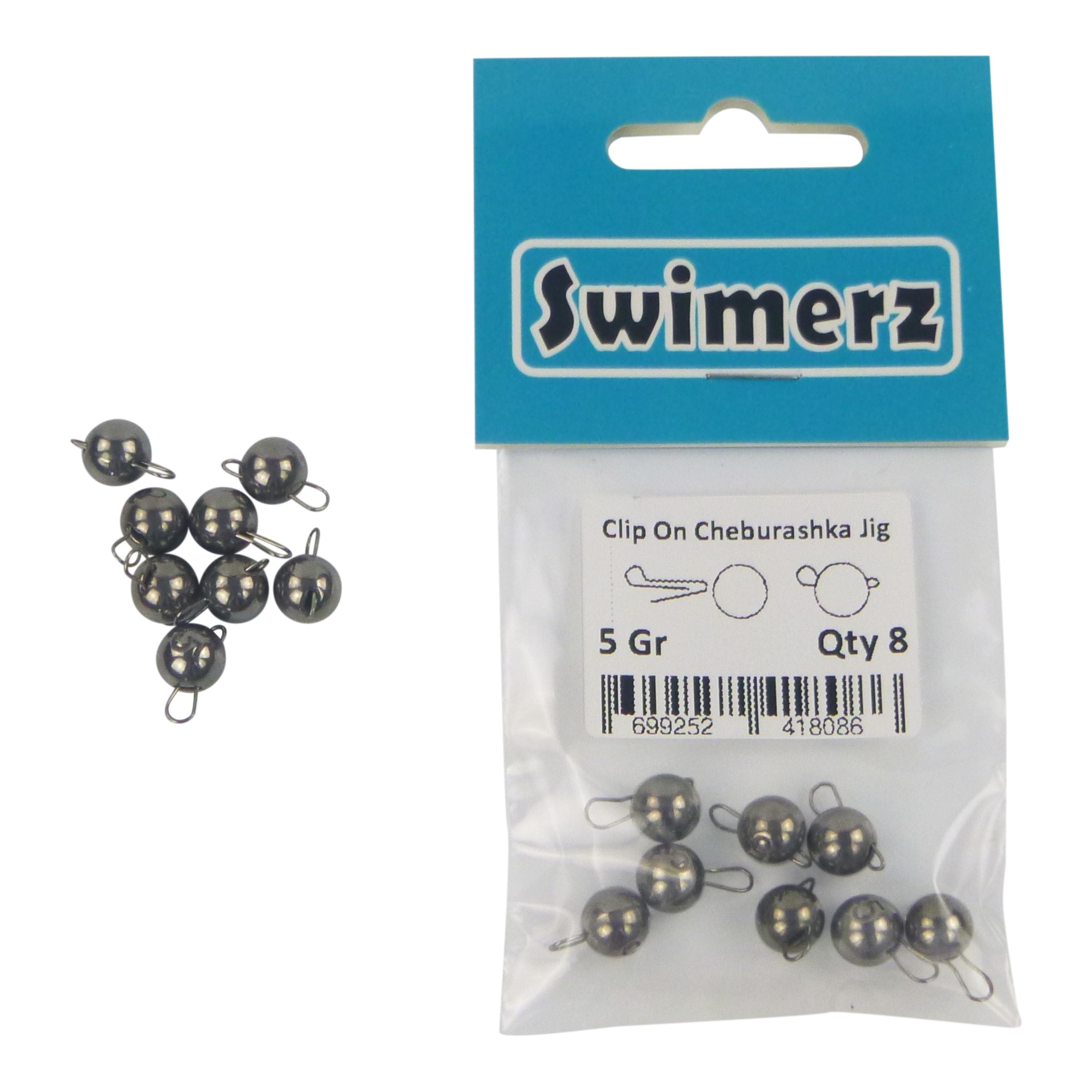 Swimerz 5 Gram Cheburashka Clip-On Jig Head 8 Pack 3