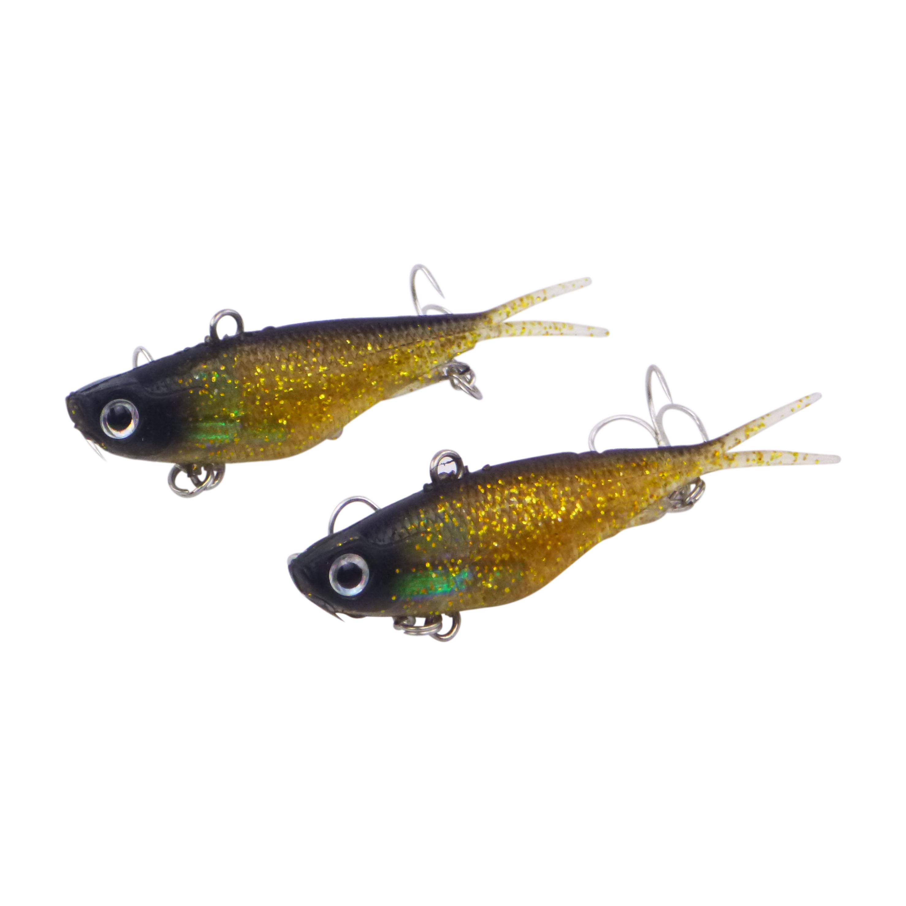 Swimerz 95mm Soft Vibe, Gold Glitter, 2 pack