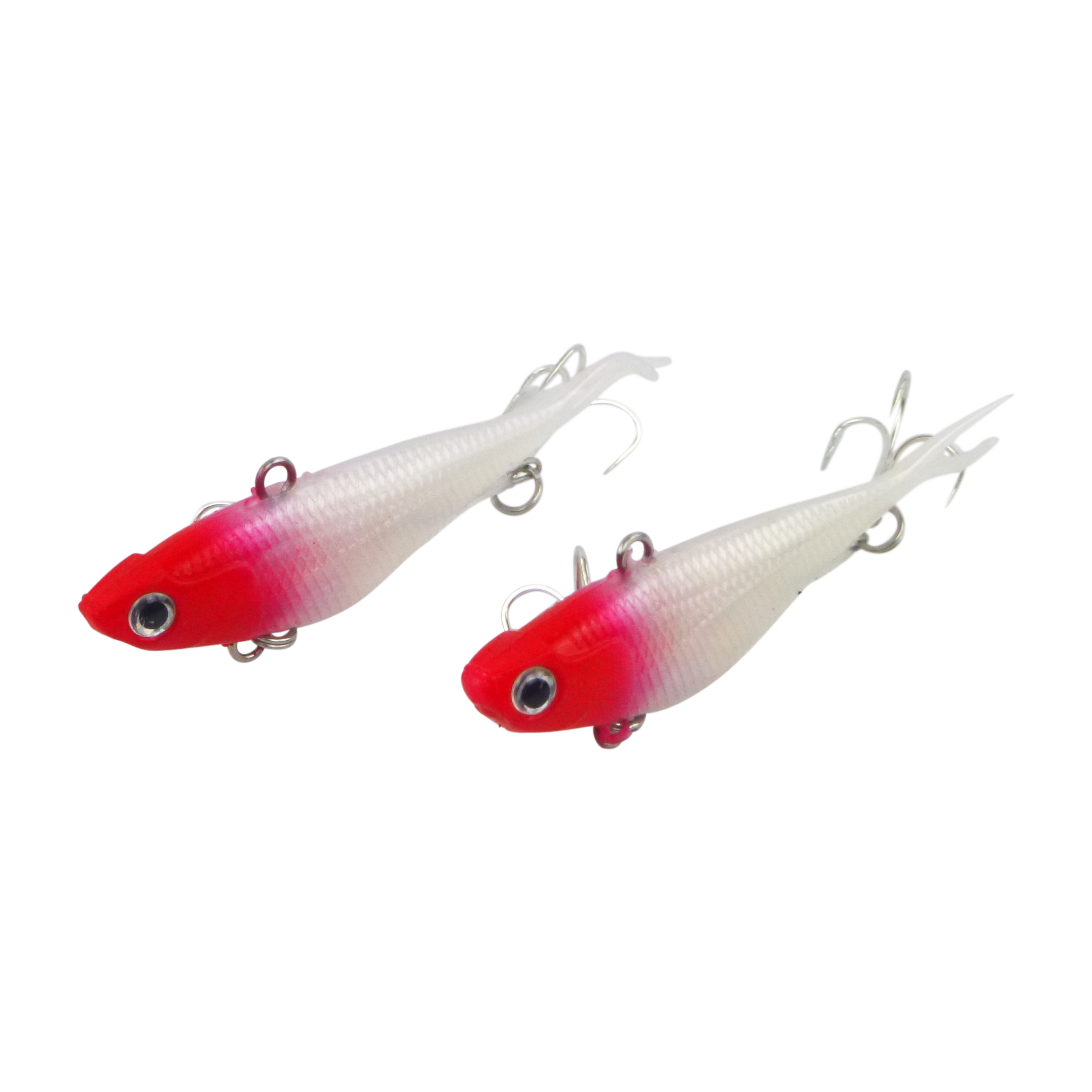 Swimerz 95mm Soft Vibe, Red Head, 2 pack
