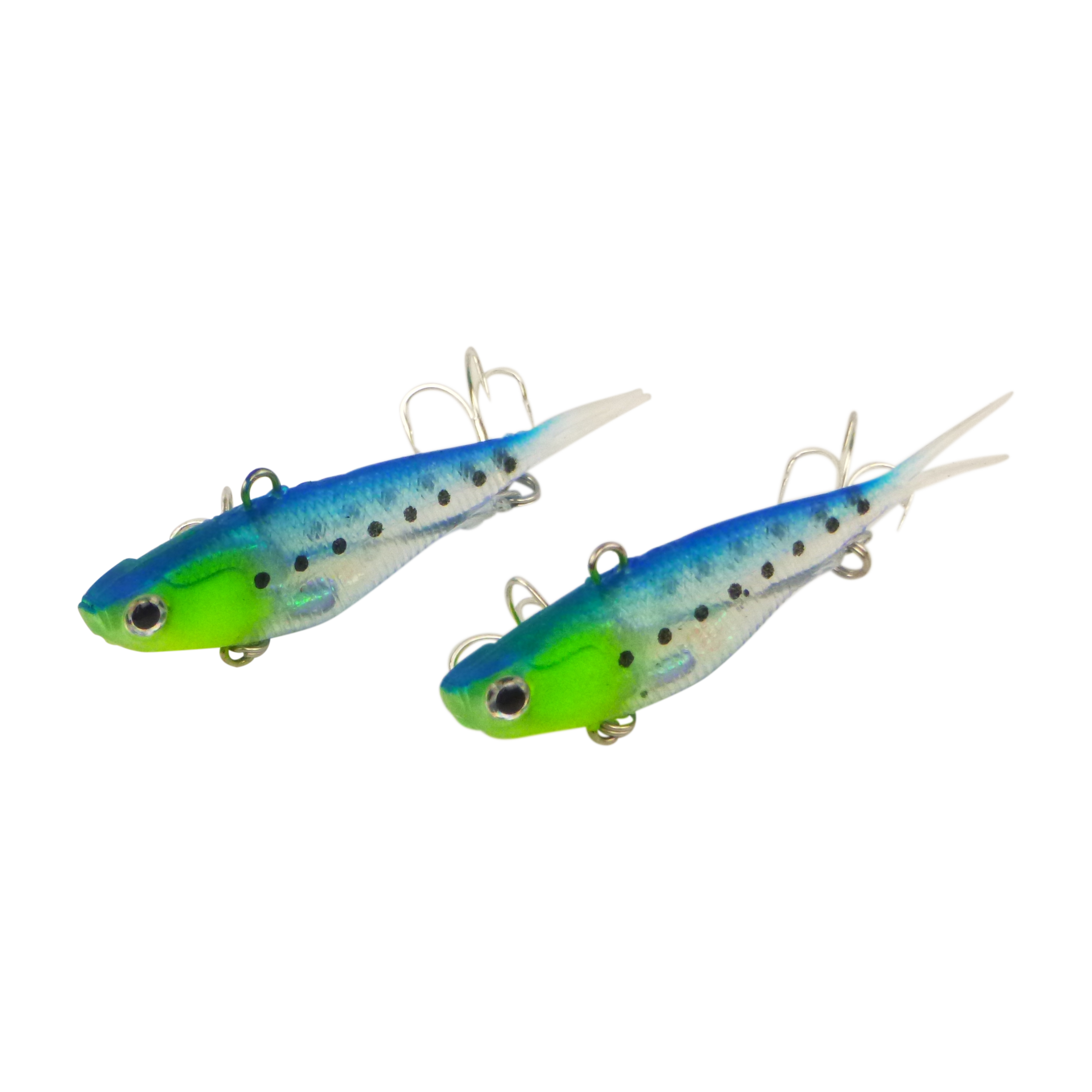 Swimerz 95mm Soft Vibe, Blue Water, 2 pack