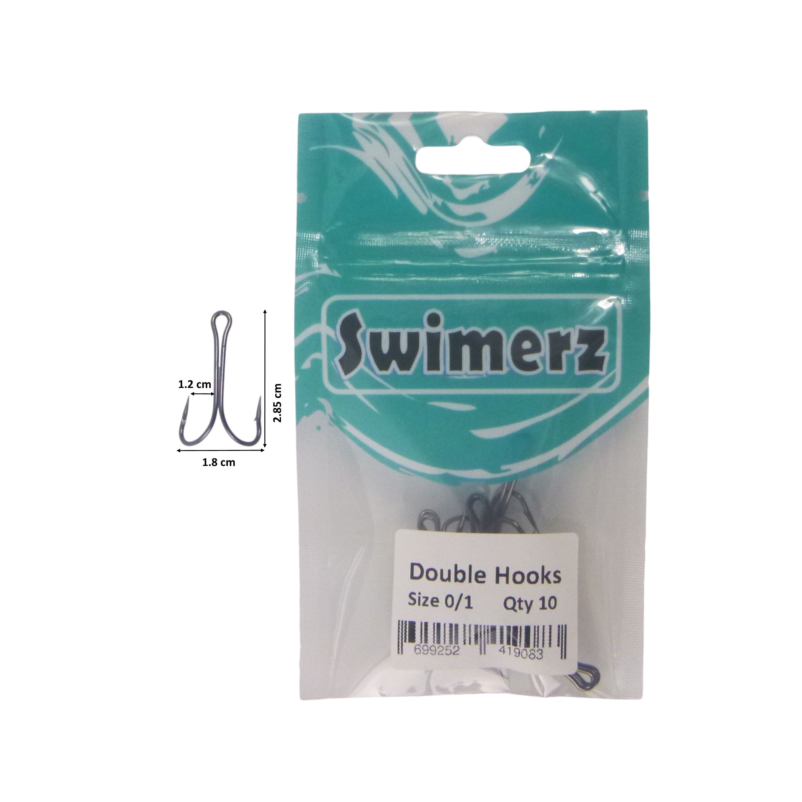 Swimerz Size 1 Extra Strong Double Hook 10 Pack 3