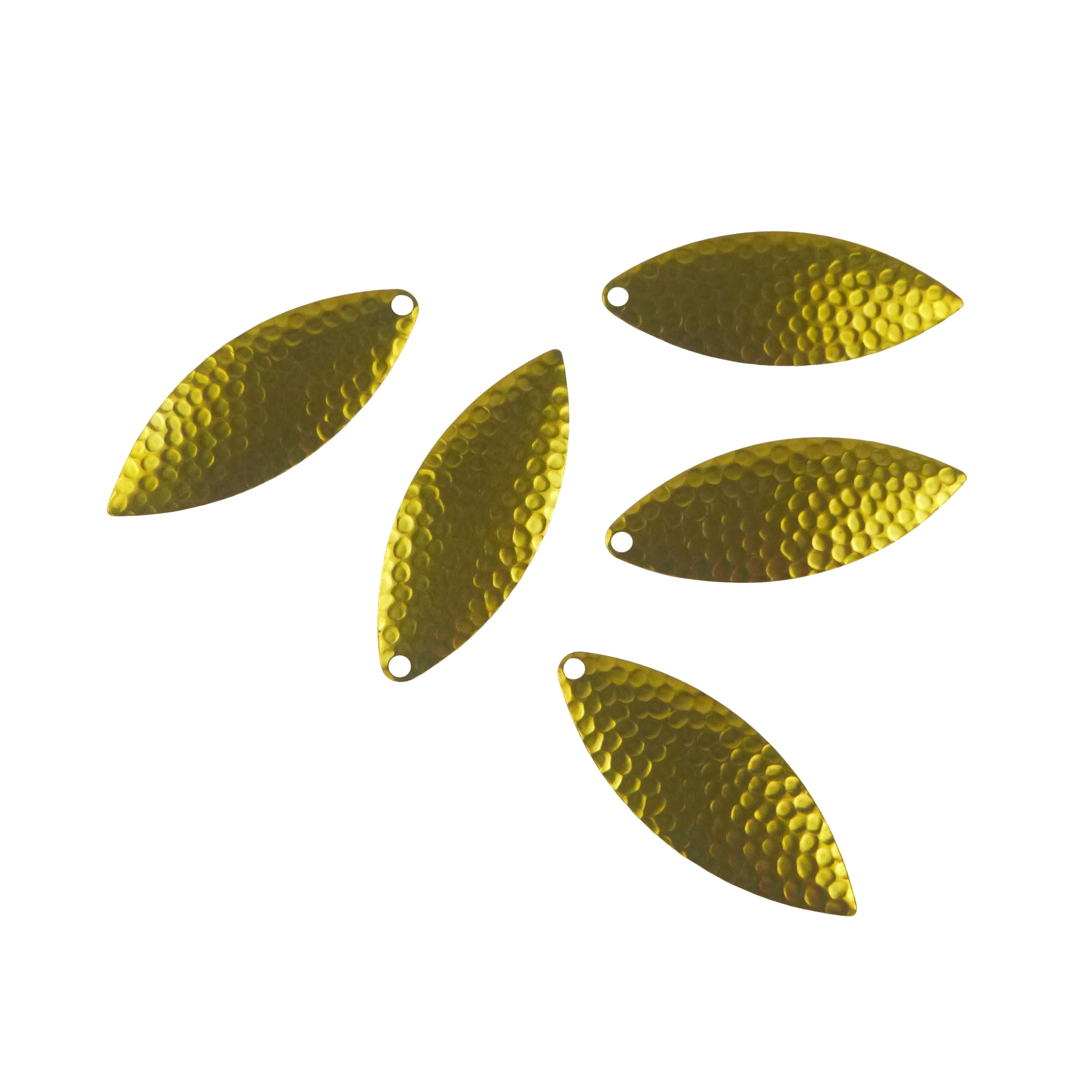 Artizan Hammered 57mm Willow Blade Brass, 5 Pack