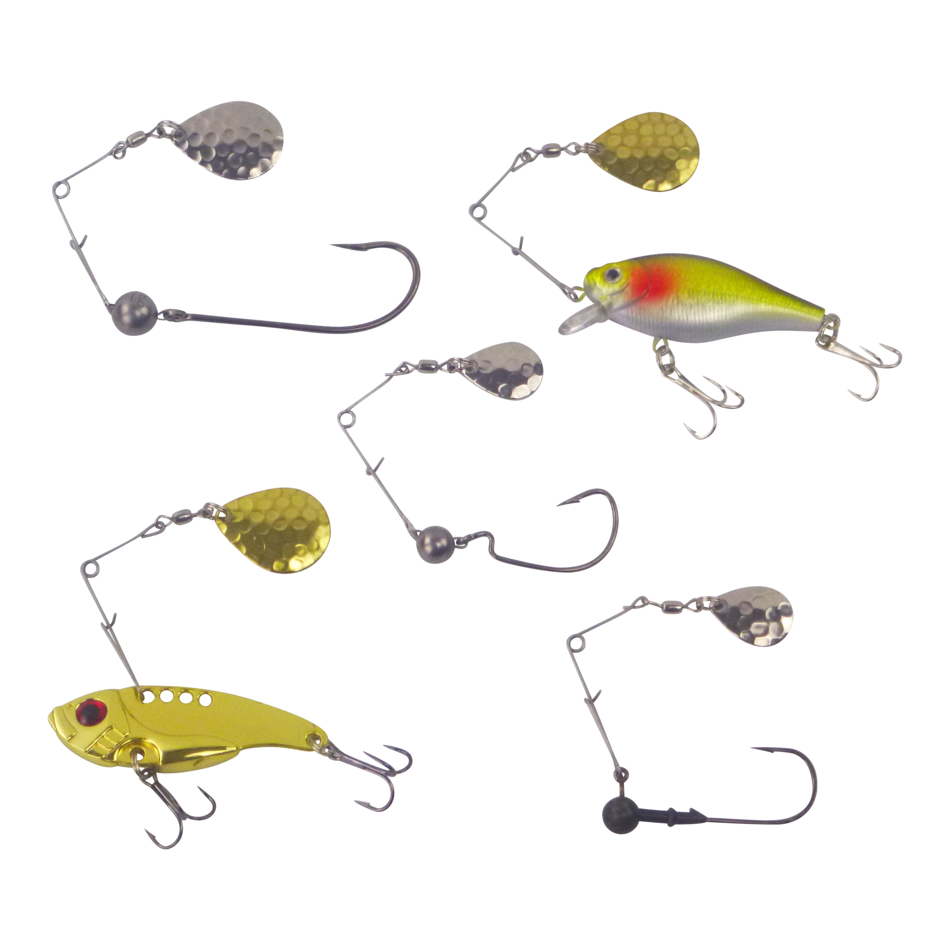 Swimerz Jig Spinner, Small, Hammered Nickel, 5 Pack 3