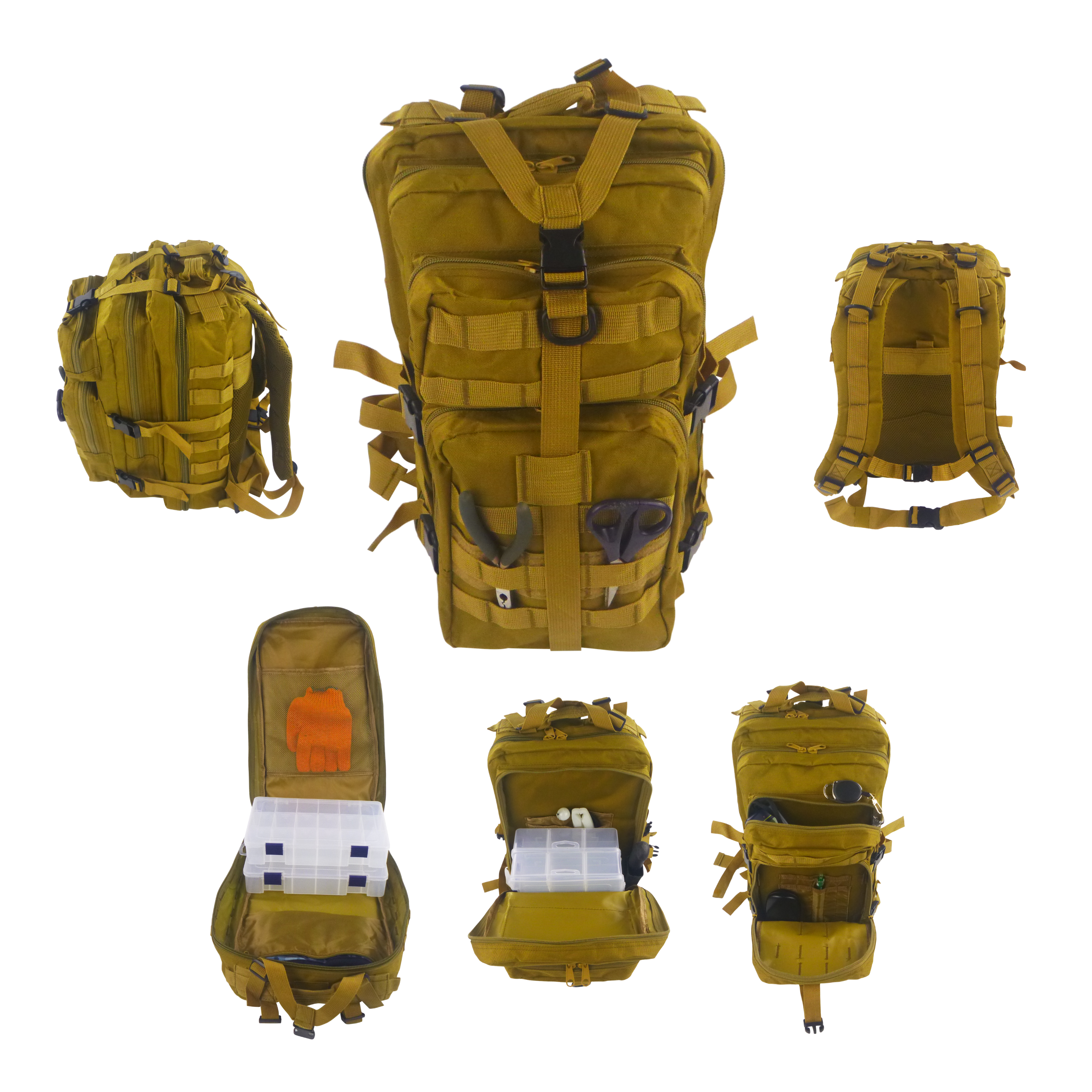 BSTC Fishers Back Pack, Tan 3