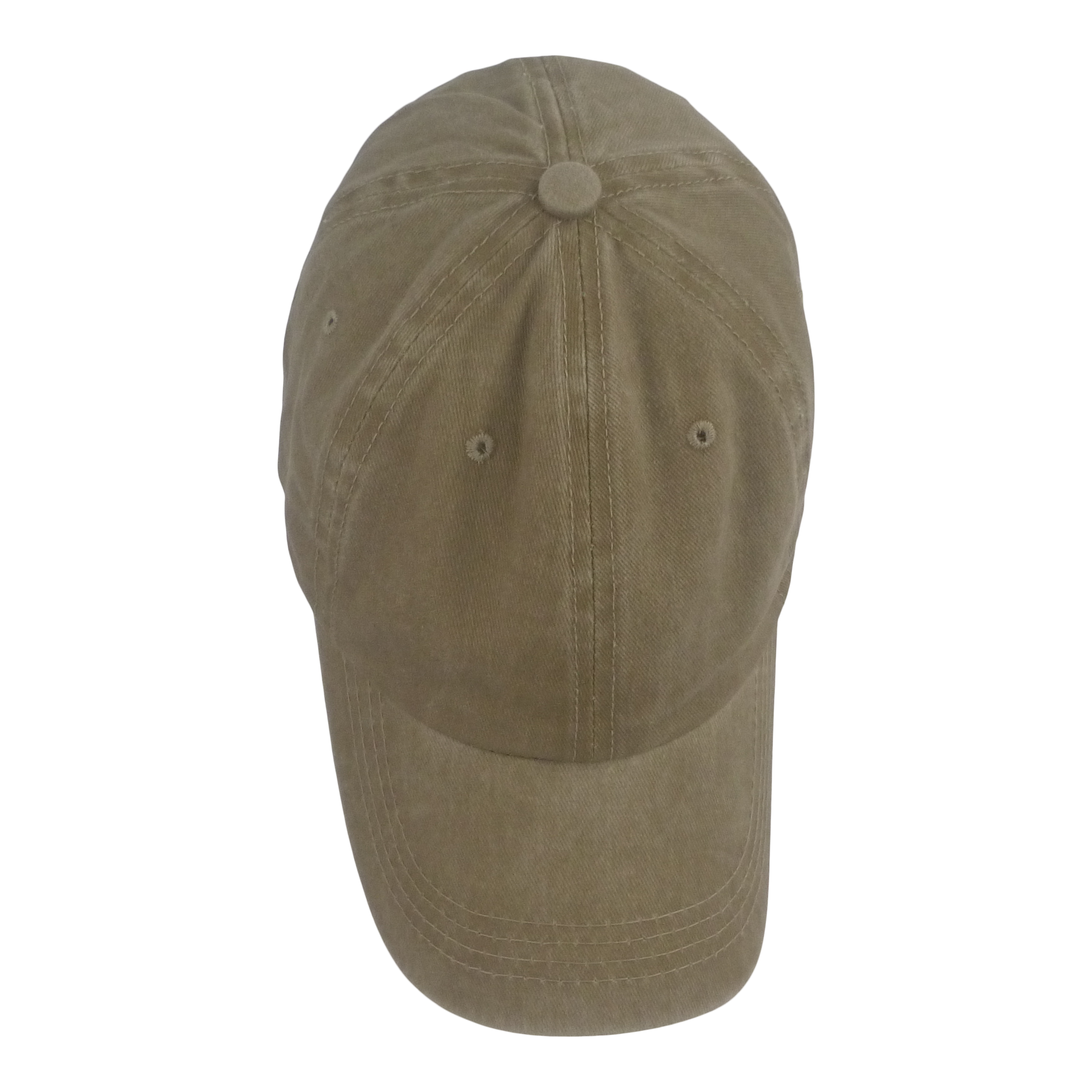 BSTC 6-Panel Baseball Cap, Distressed Cotton, Tan 3