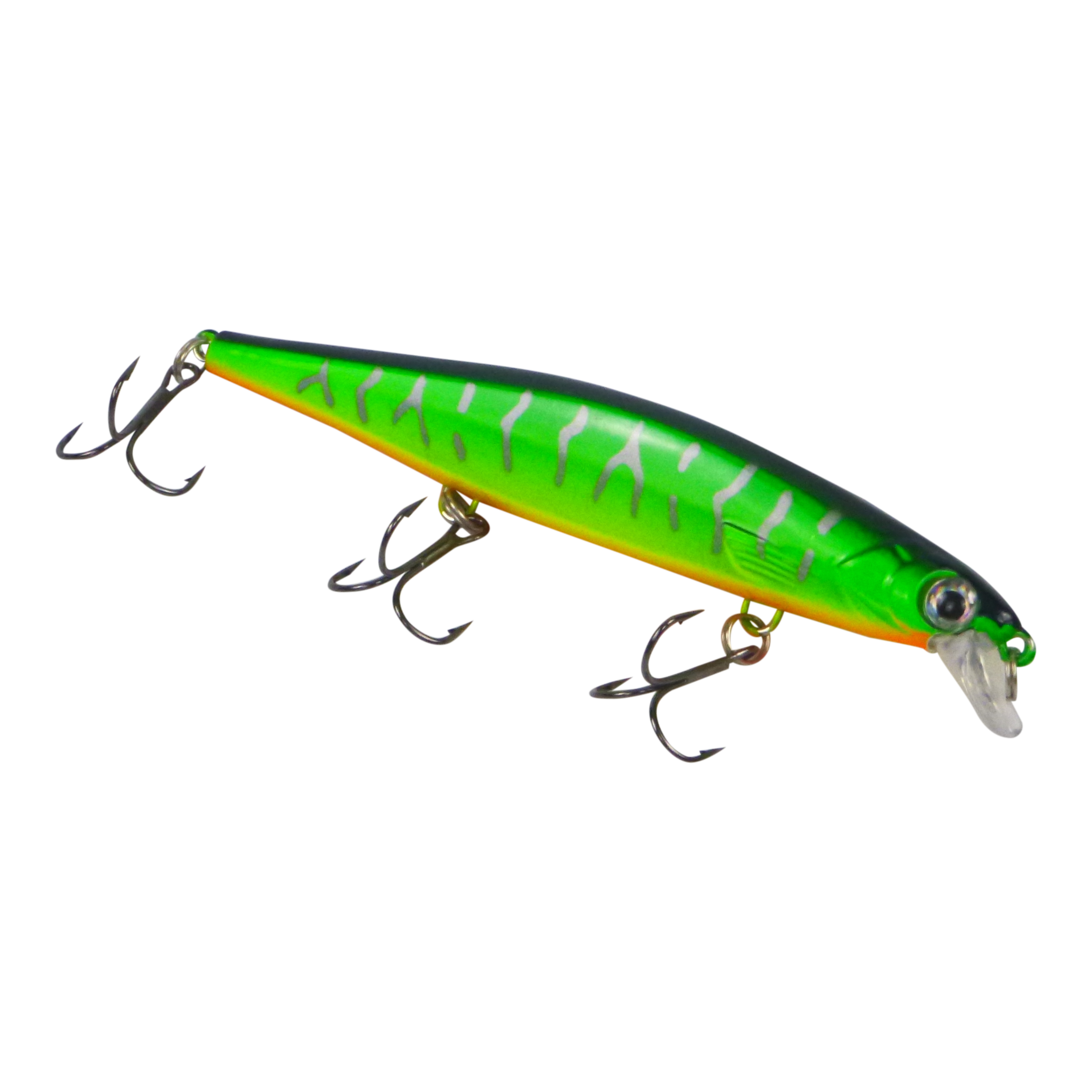 Finesse 'Chudan' 110mm Sinking/Diving Minnow, Lime Green