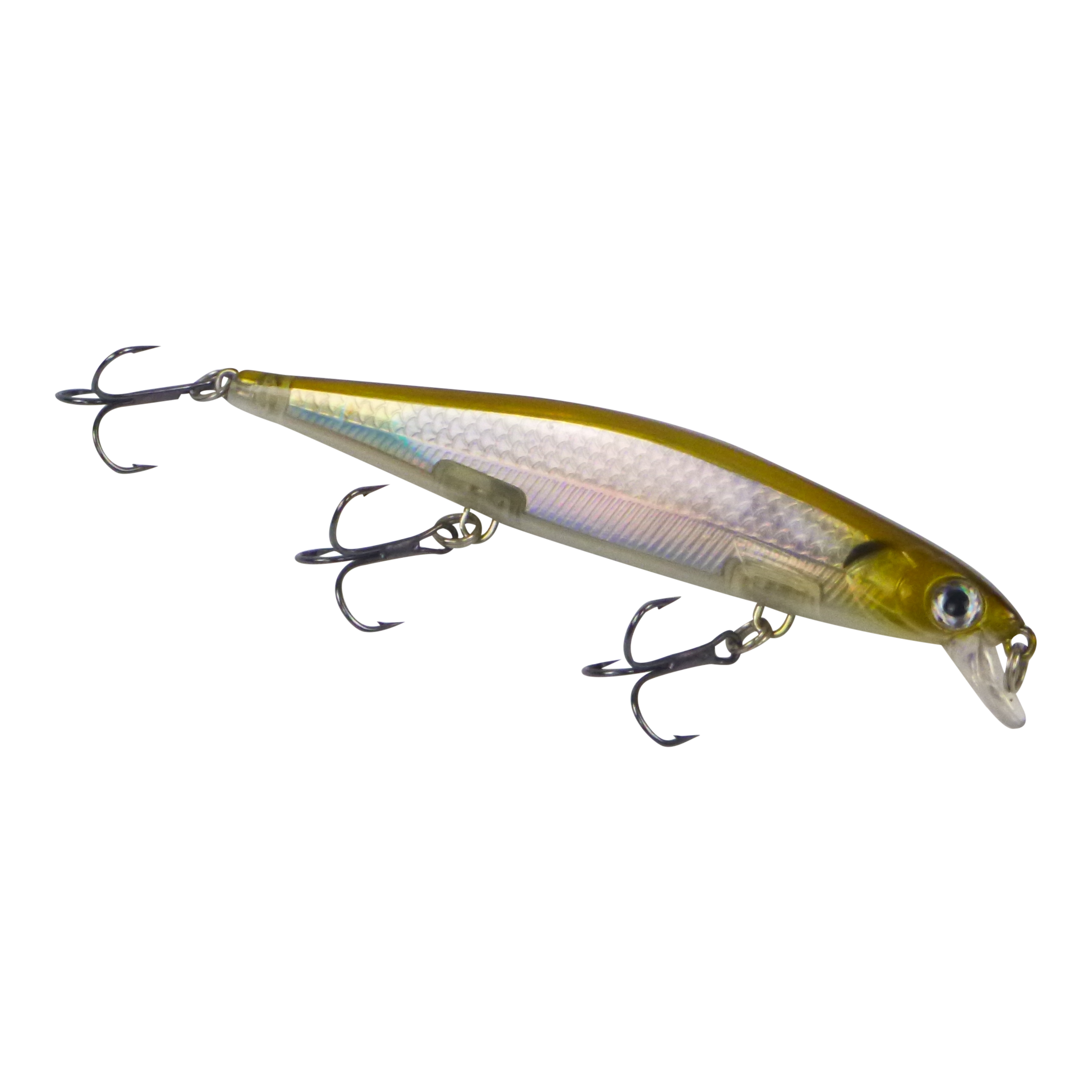 Finesse 'Chudan' 110mm Sinking/Diving Minnow, Silver Gold