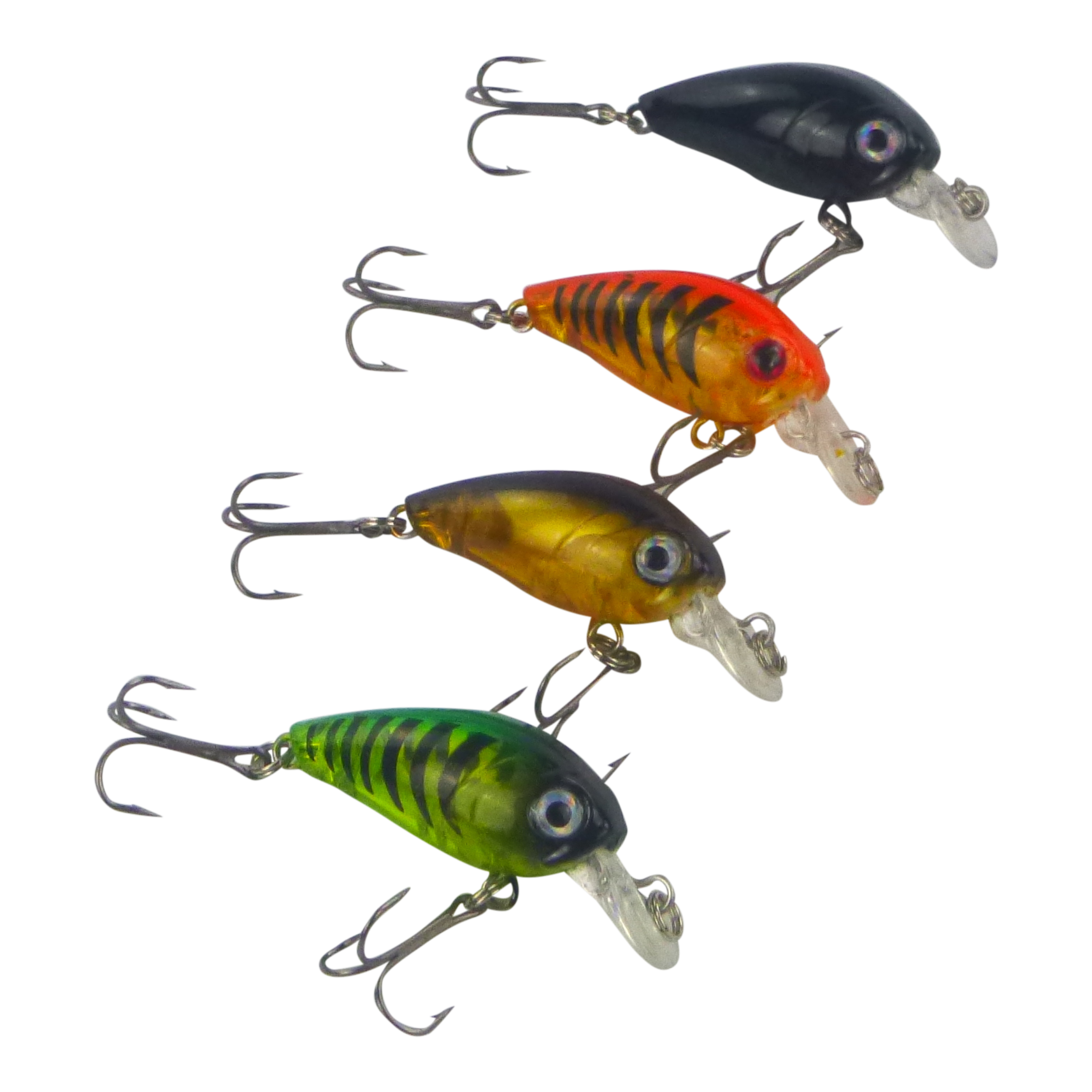 Finesse Chisana Crankbait, Green Bandit, 45mm