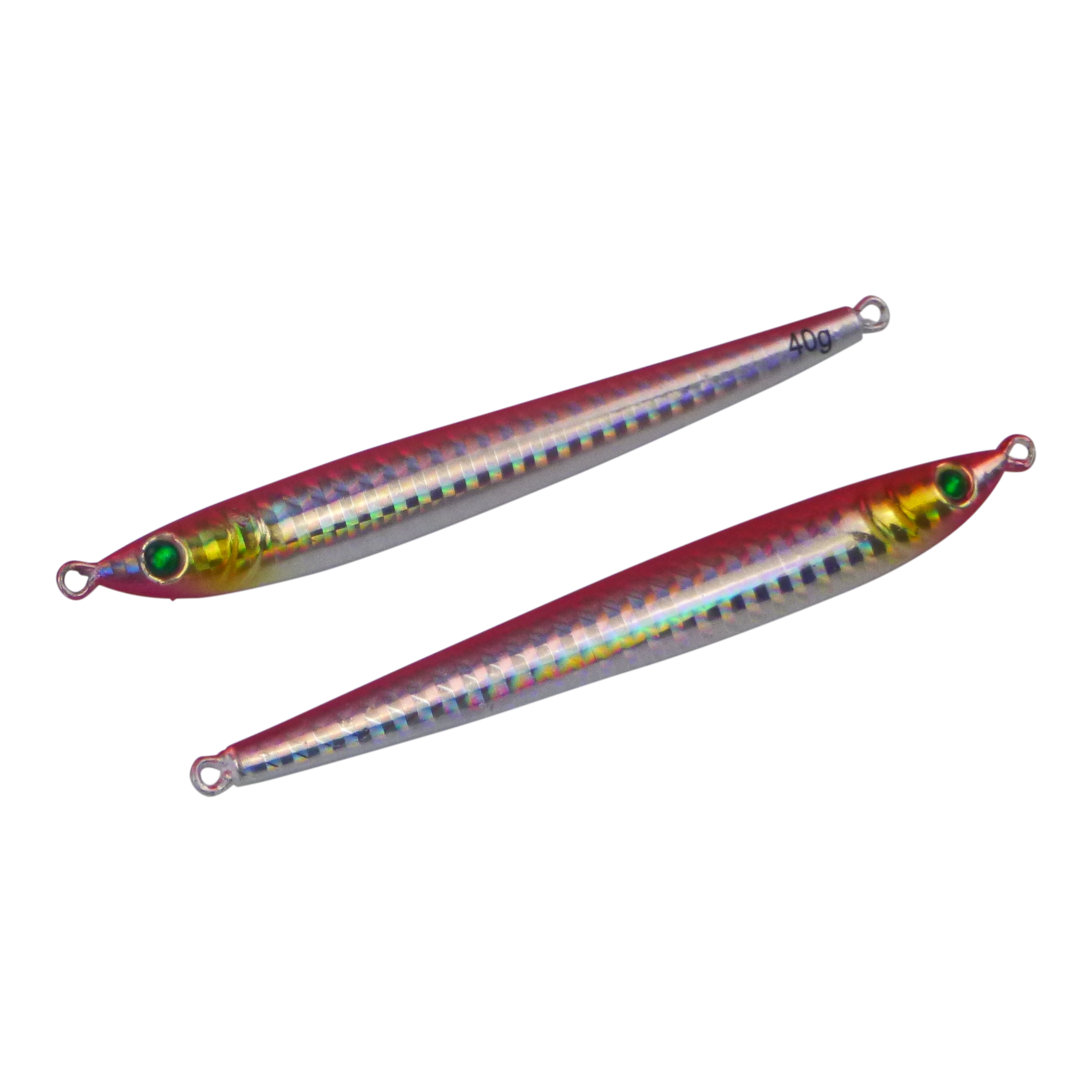 Finesse Pencil Jig, 40gm, Magenta Silver, 2 pack