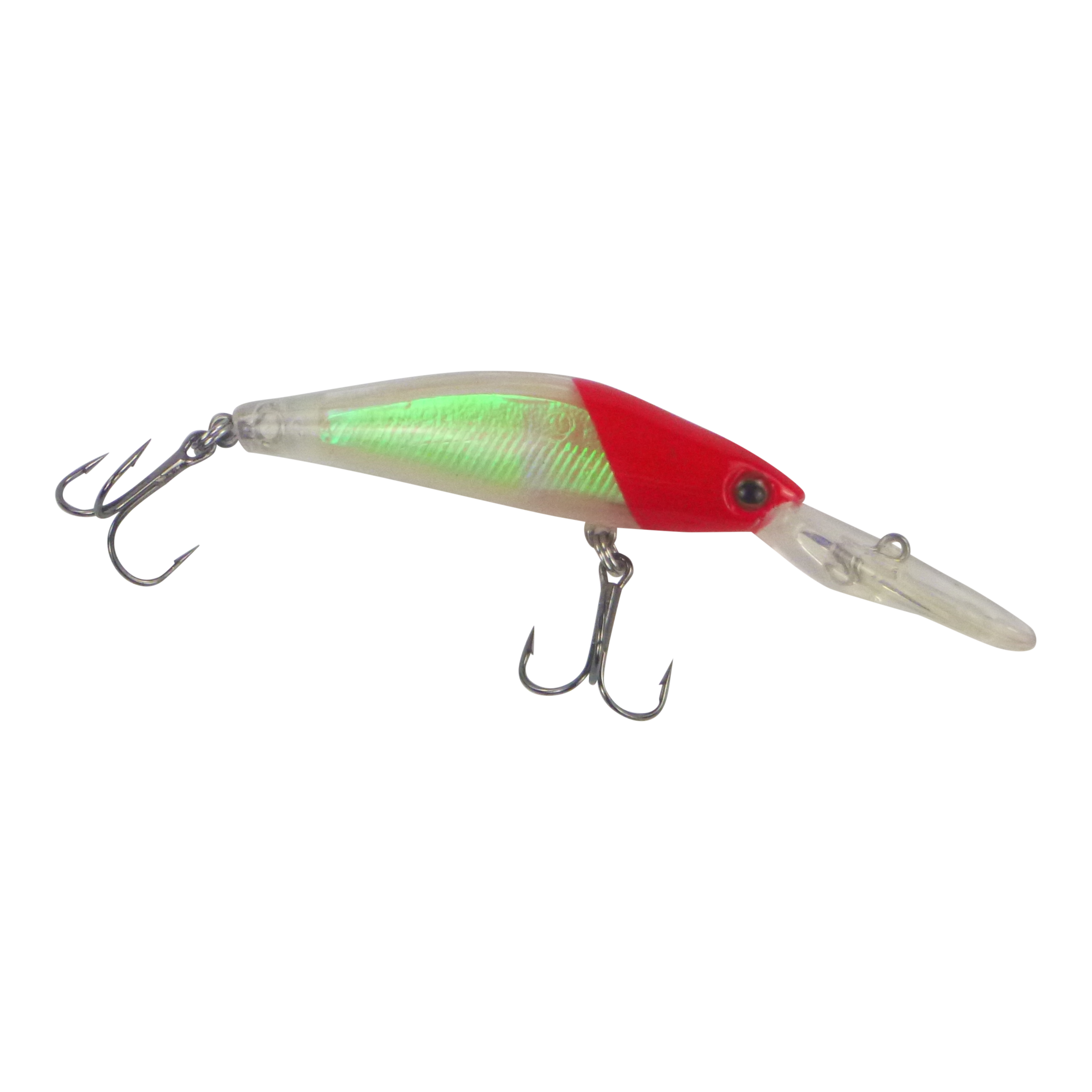 Finesse Longlip Minnow, Red Head, 90mm