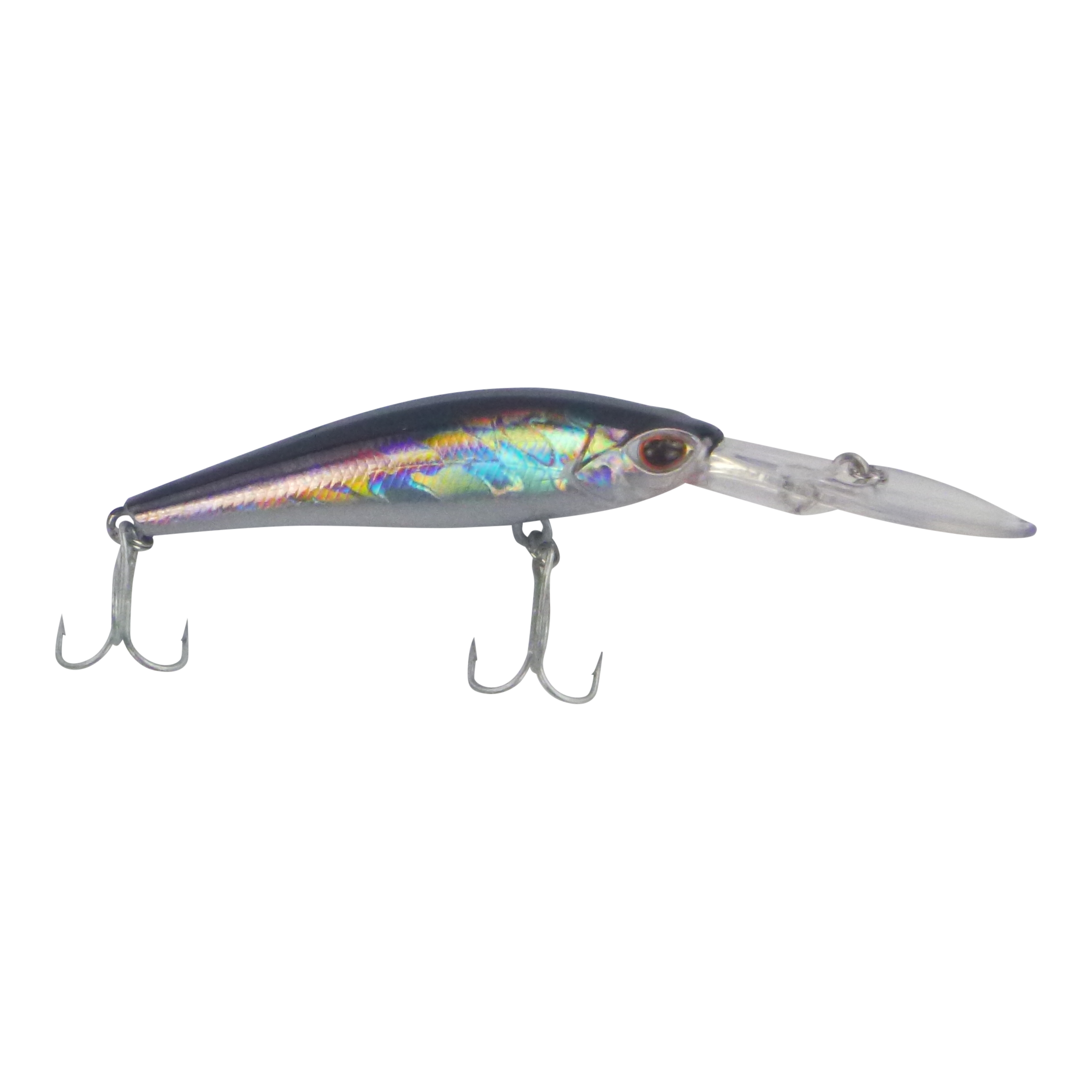 Finesse Wobbler Diving Lure, Silver Mullet. 90mm
