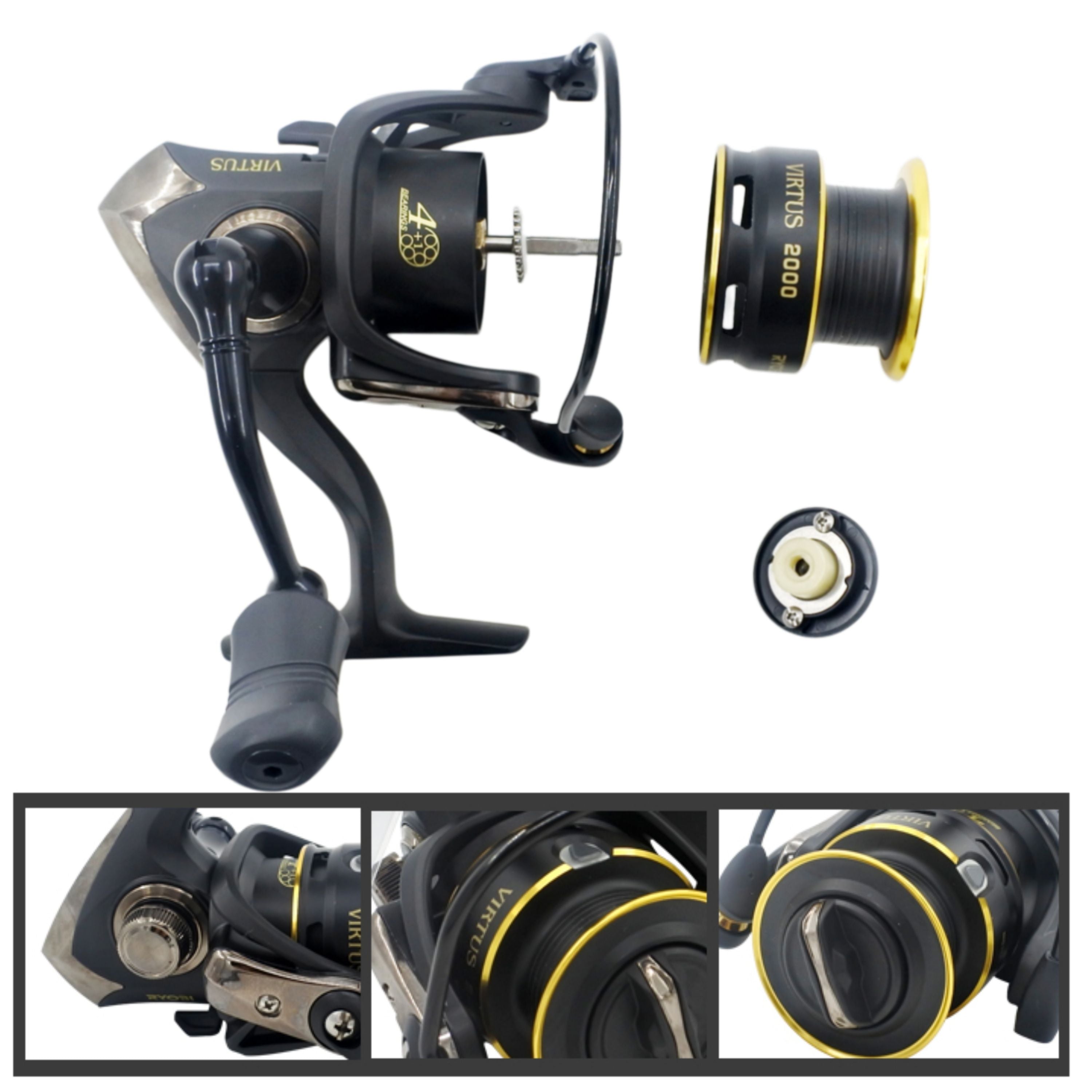 Ryobi Virtus 1000 Spinning Reel, 5:1:1 Gear Ratio 4+1BB 3