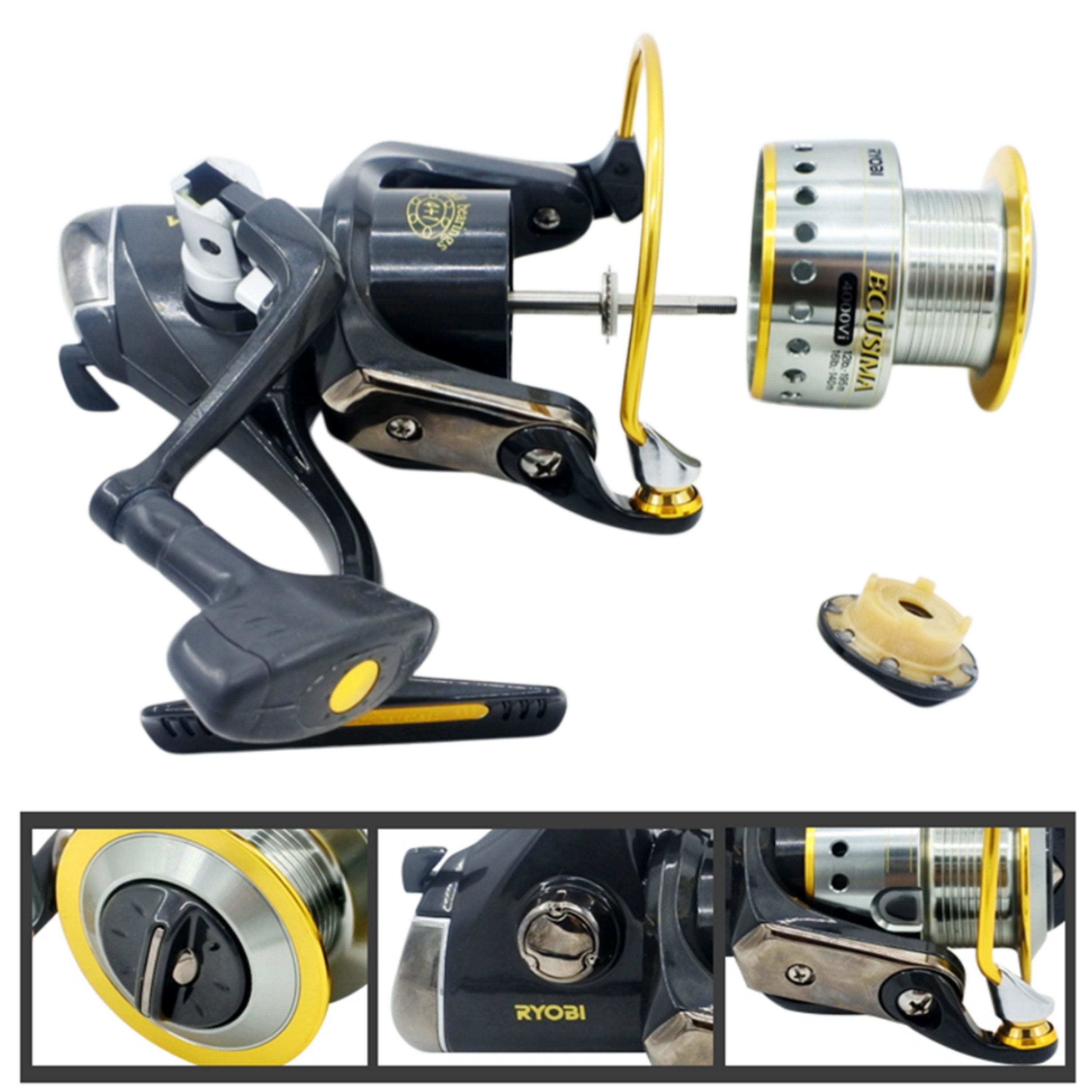 Ryobi Ecusima 1000 Spinning Reel, 5:1:1 Fast Retrieve 4+1 BB 3