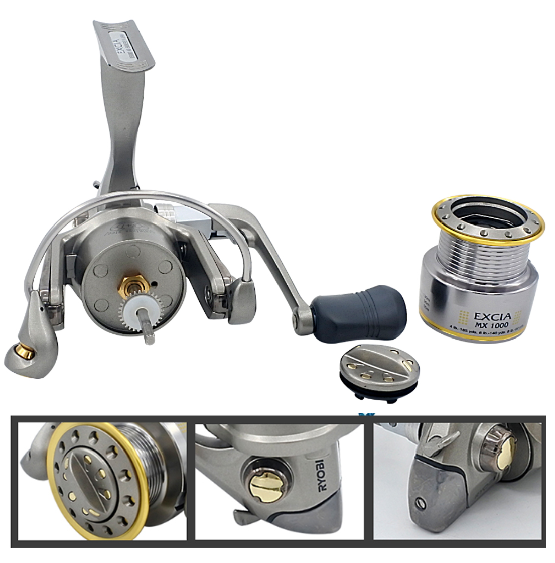 Ryobi Excia 3000 Spinning Reel, 4:9:1 Gear Ratio 8+1BB 3