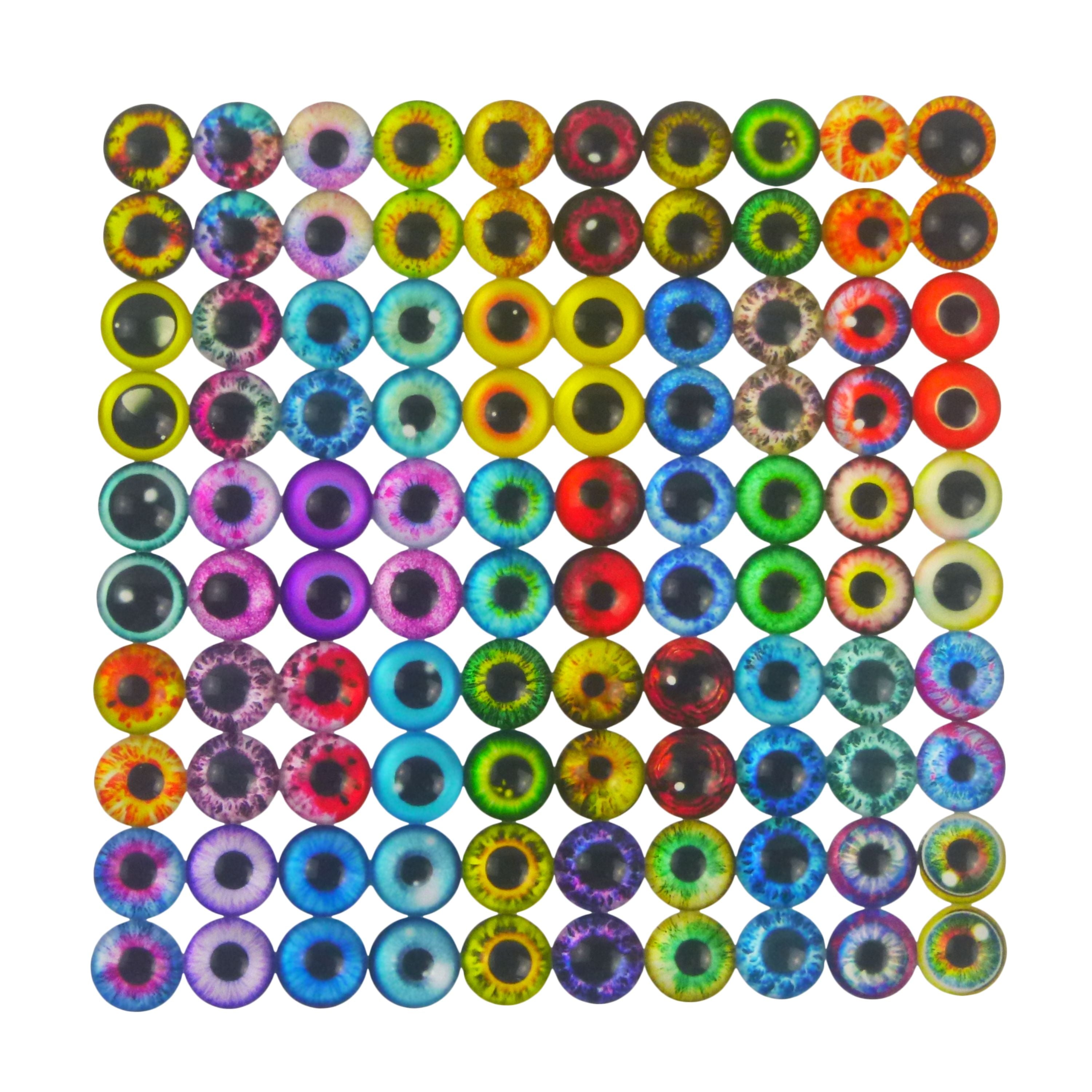 Artizan Molded Lure Eyes, 14mmD, 50*2, Qty 100