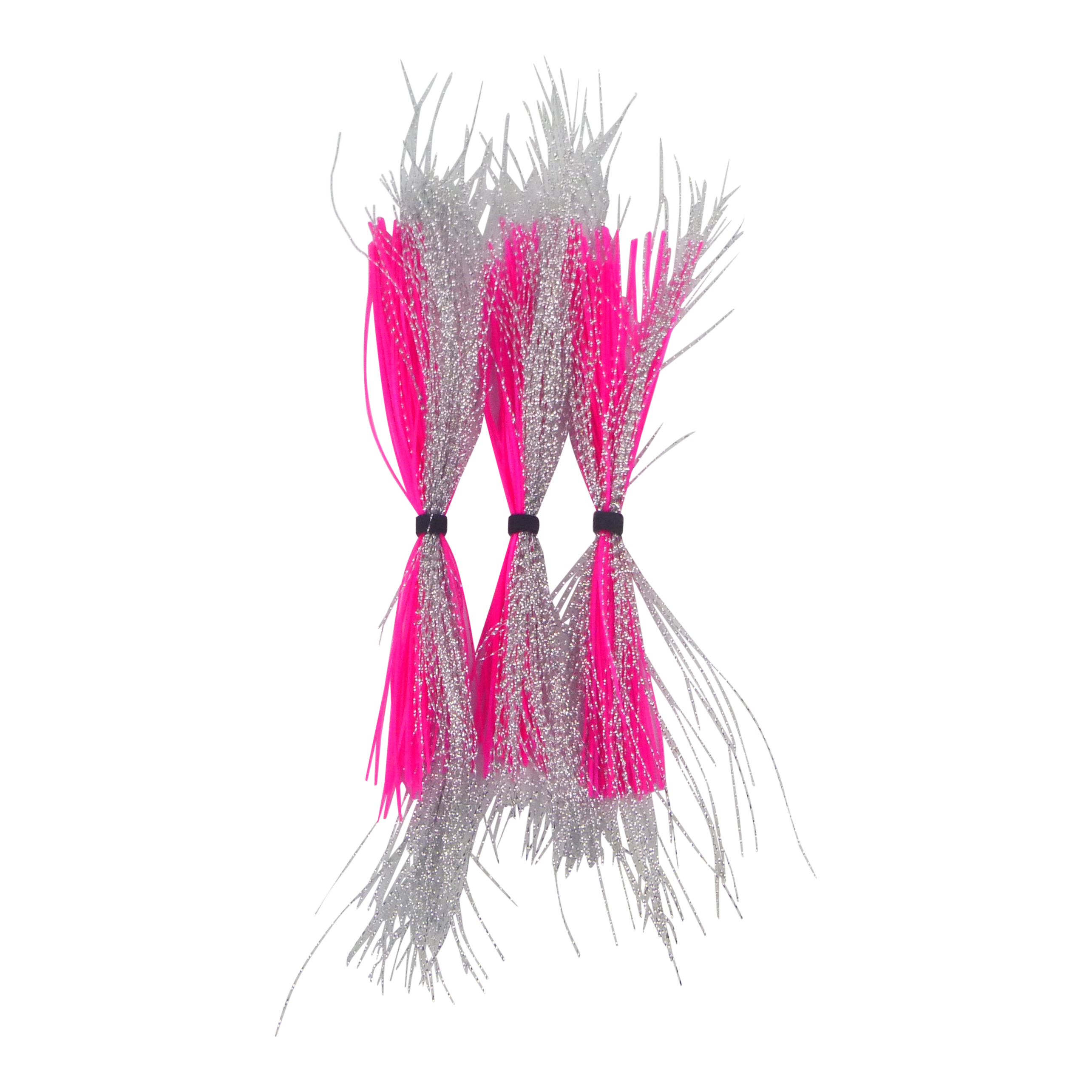 Dekoi Krystal Flash Lure Skirts, Silver Pink