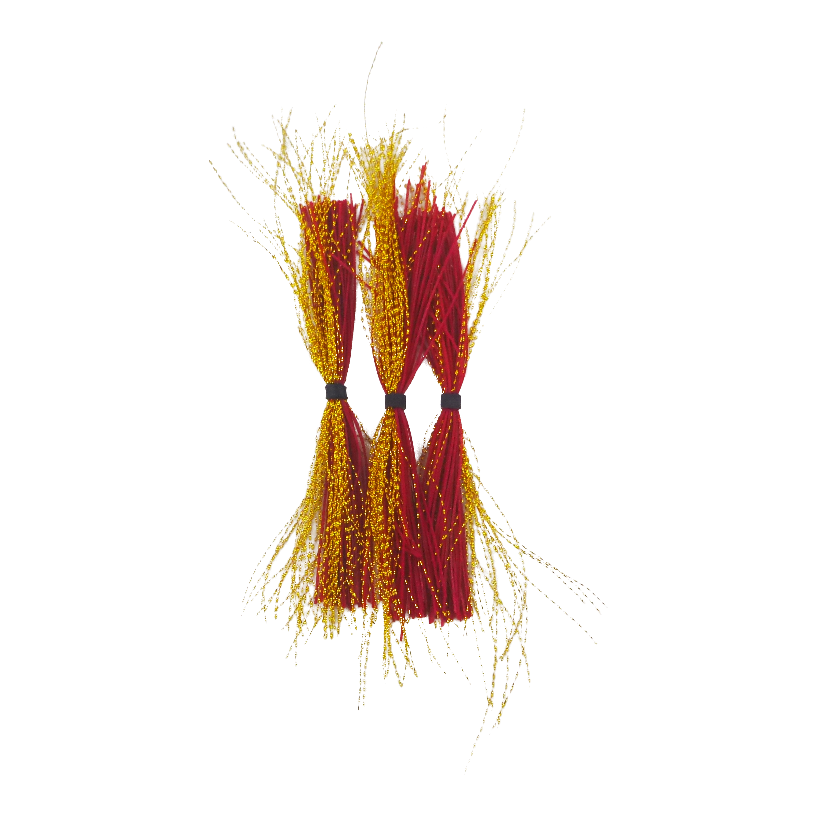 Dekoi Krystal Flash Lure Skirts, Red Neon