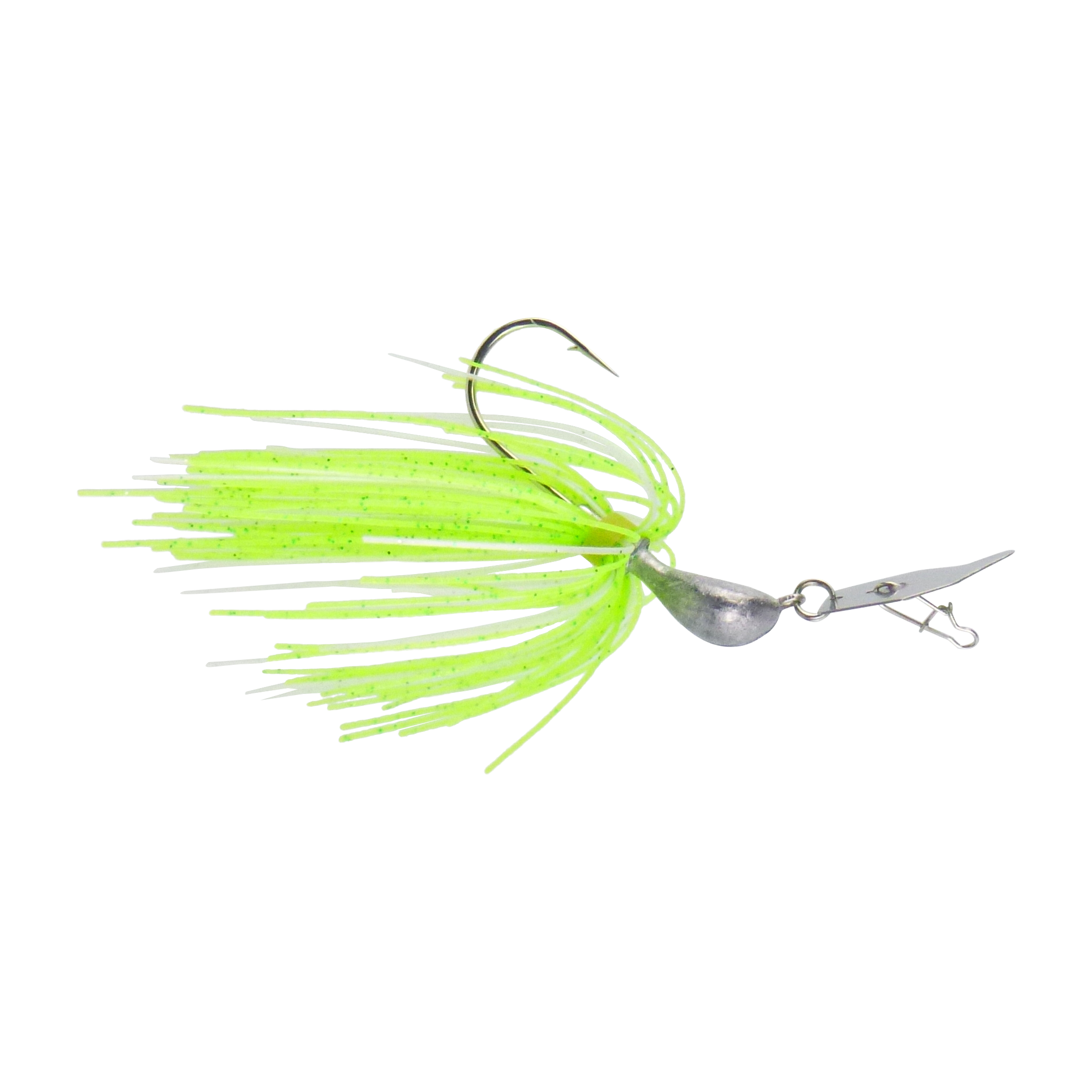 Dekoi 14gm Bladed Swim Jig, Chatterbait, Green Flash, 2 pack