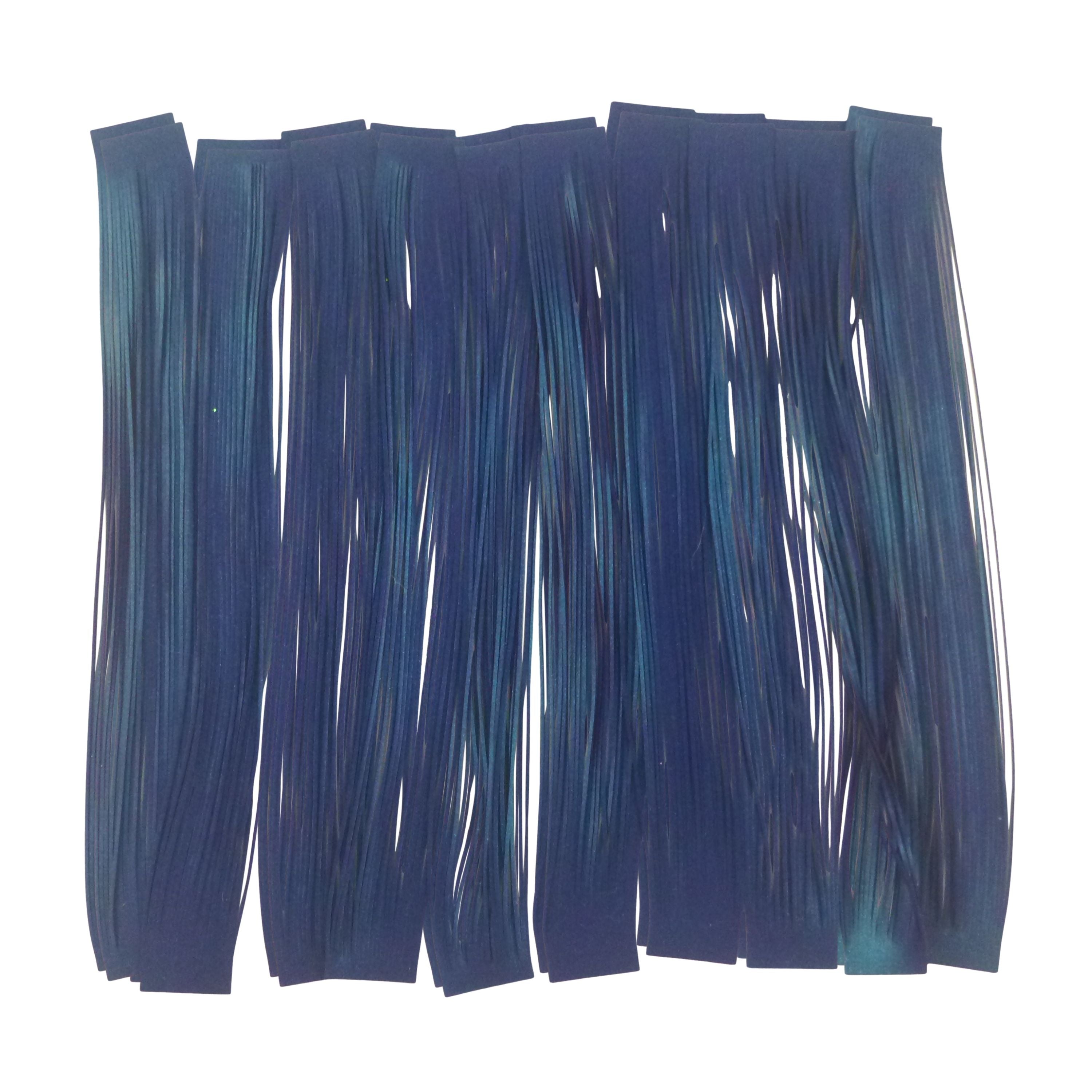 Artizan 22 strand silicon skirt, Metallic Blue, Pack of 20