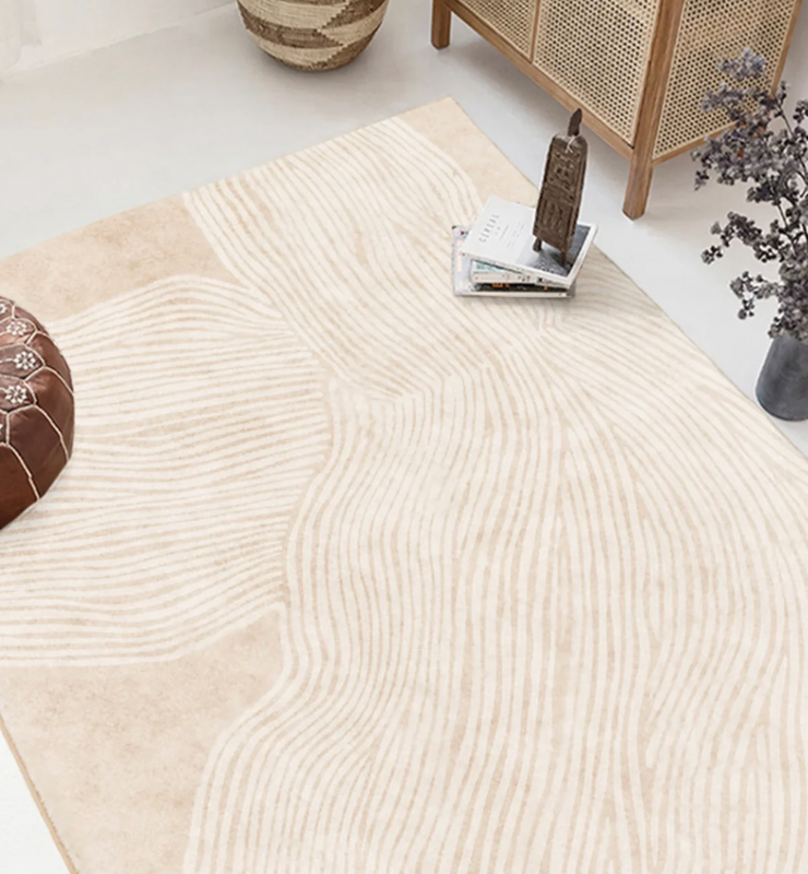 Wabi-Sabi style- white Imitation Cashmere Rug 200cm＊300cm 4